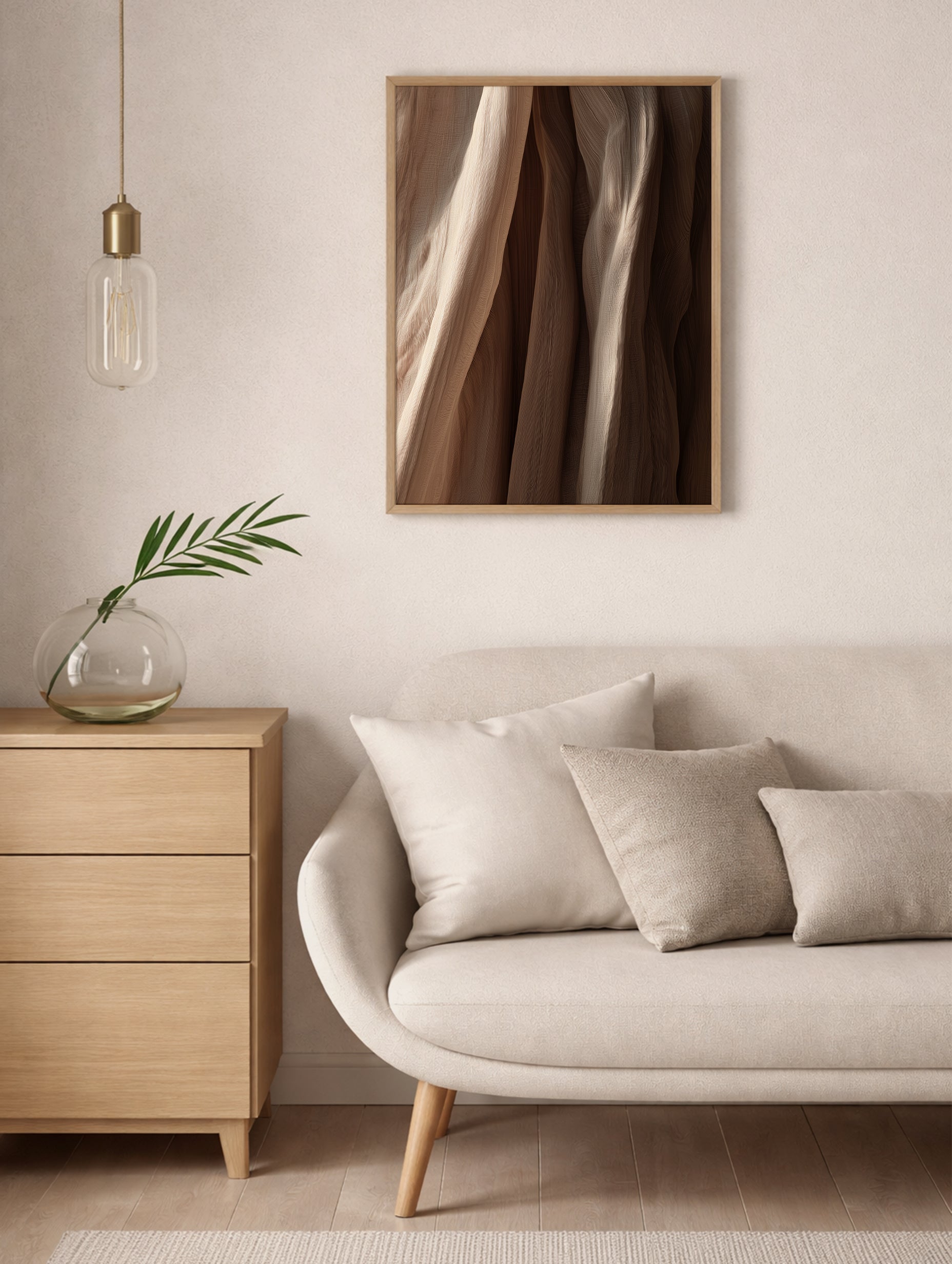 Teksturert silkestoffplakat