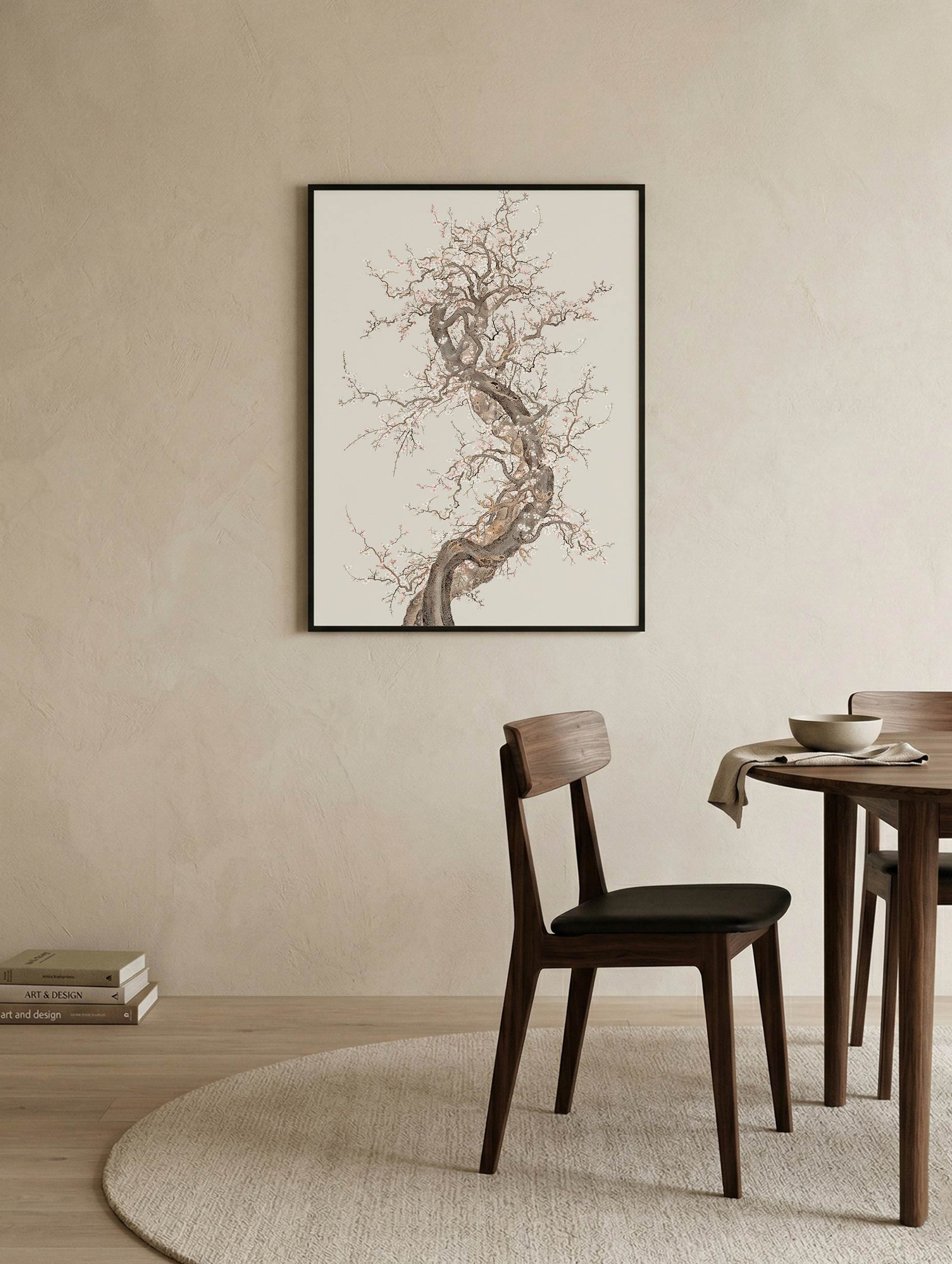 Japansk plommeblomst-plakat