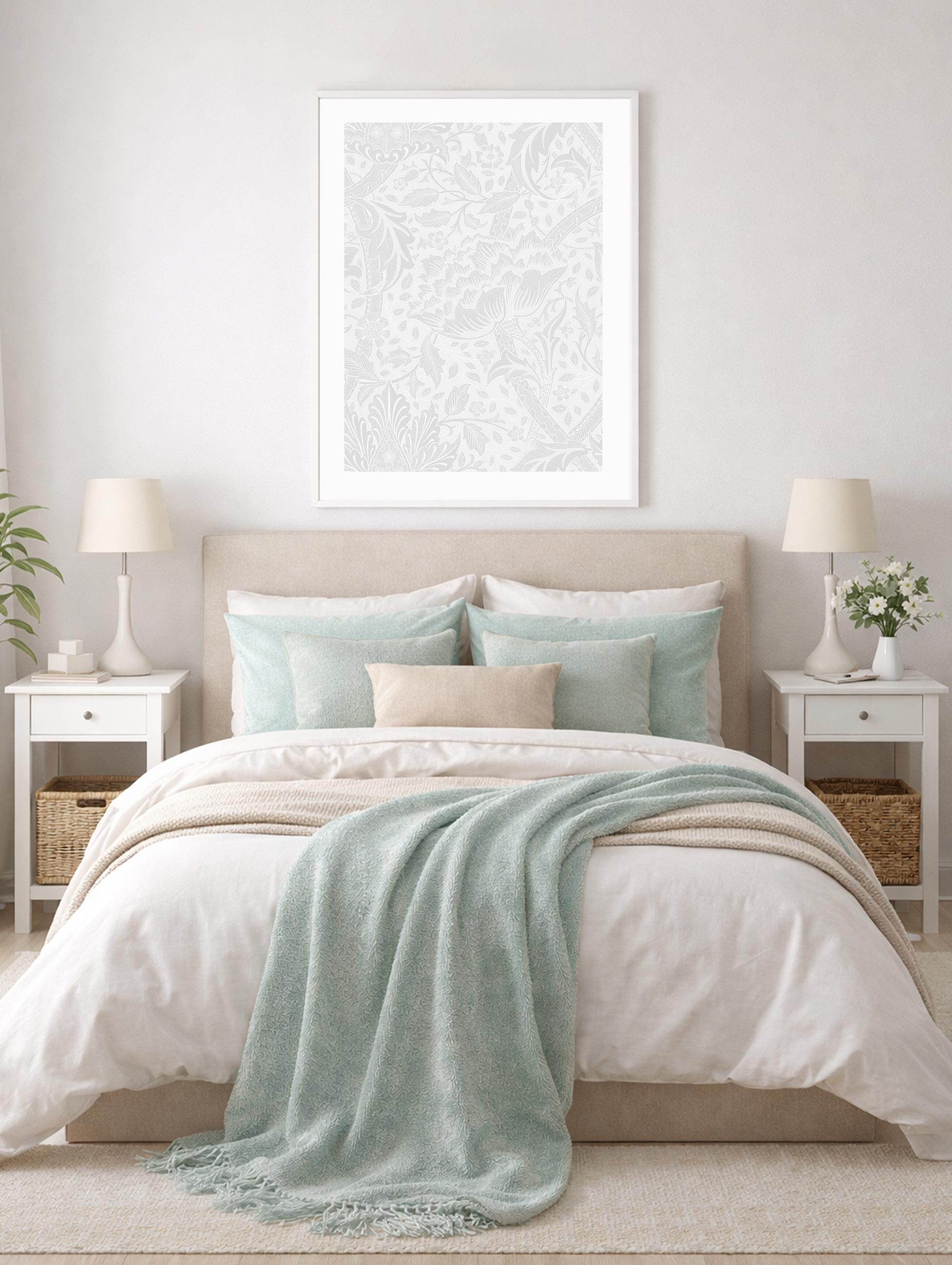 Windrush William Morris Art Mockup