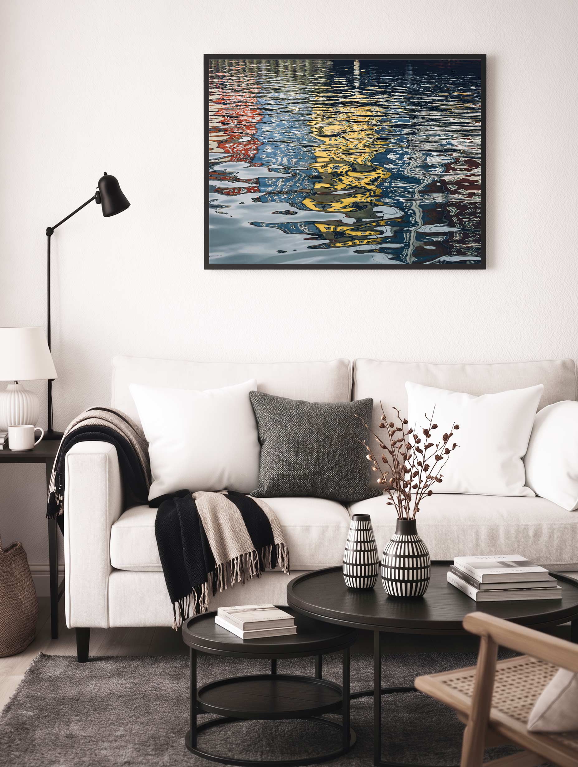 Amsterdam Canal Reflections Poster No. 4 Mockup