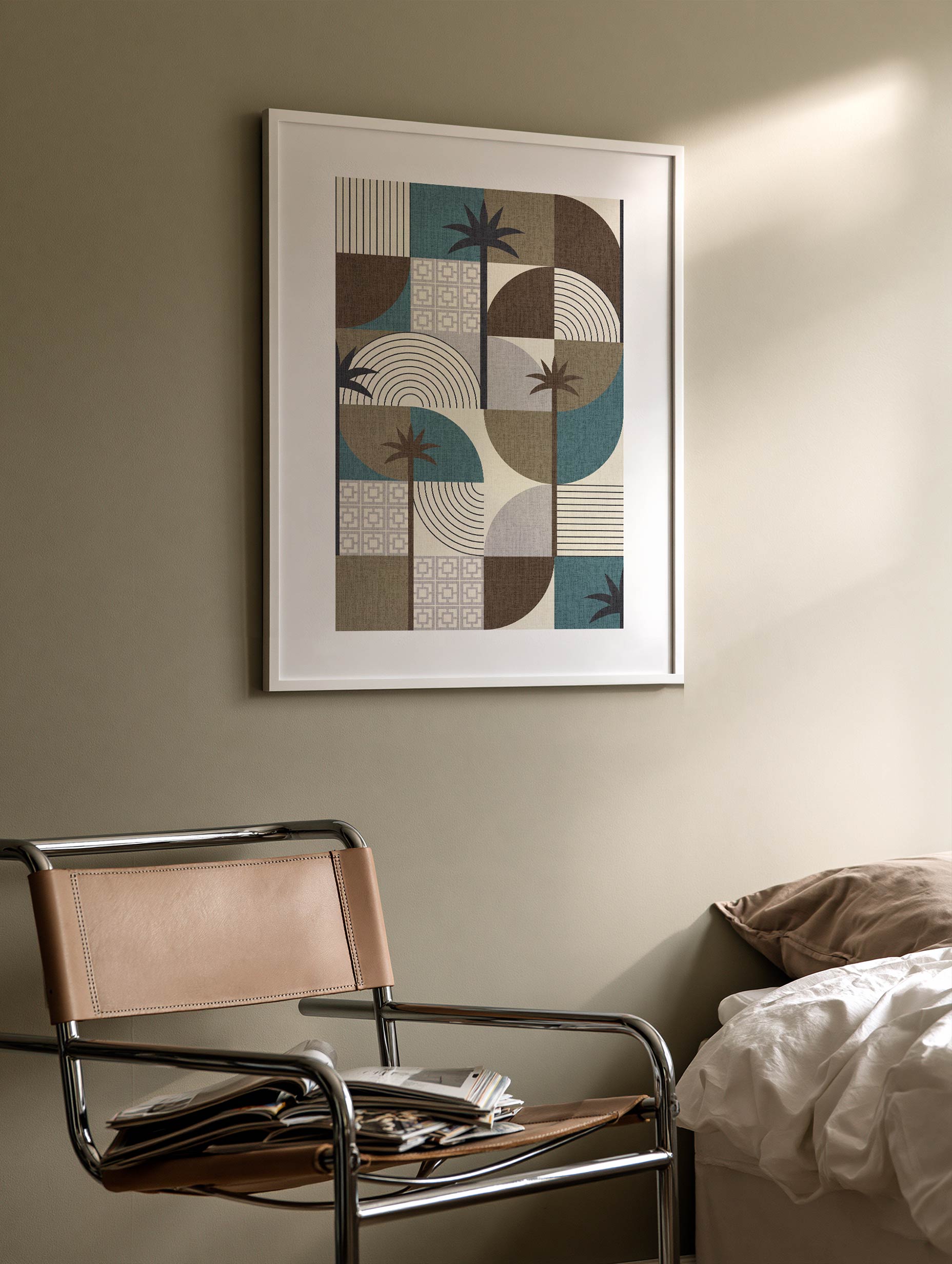 Santorini-plakat Arkitekturplakat