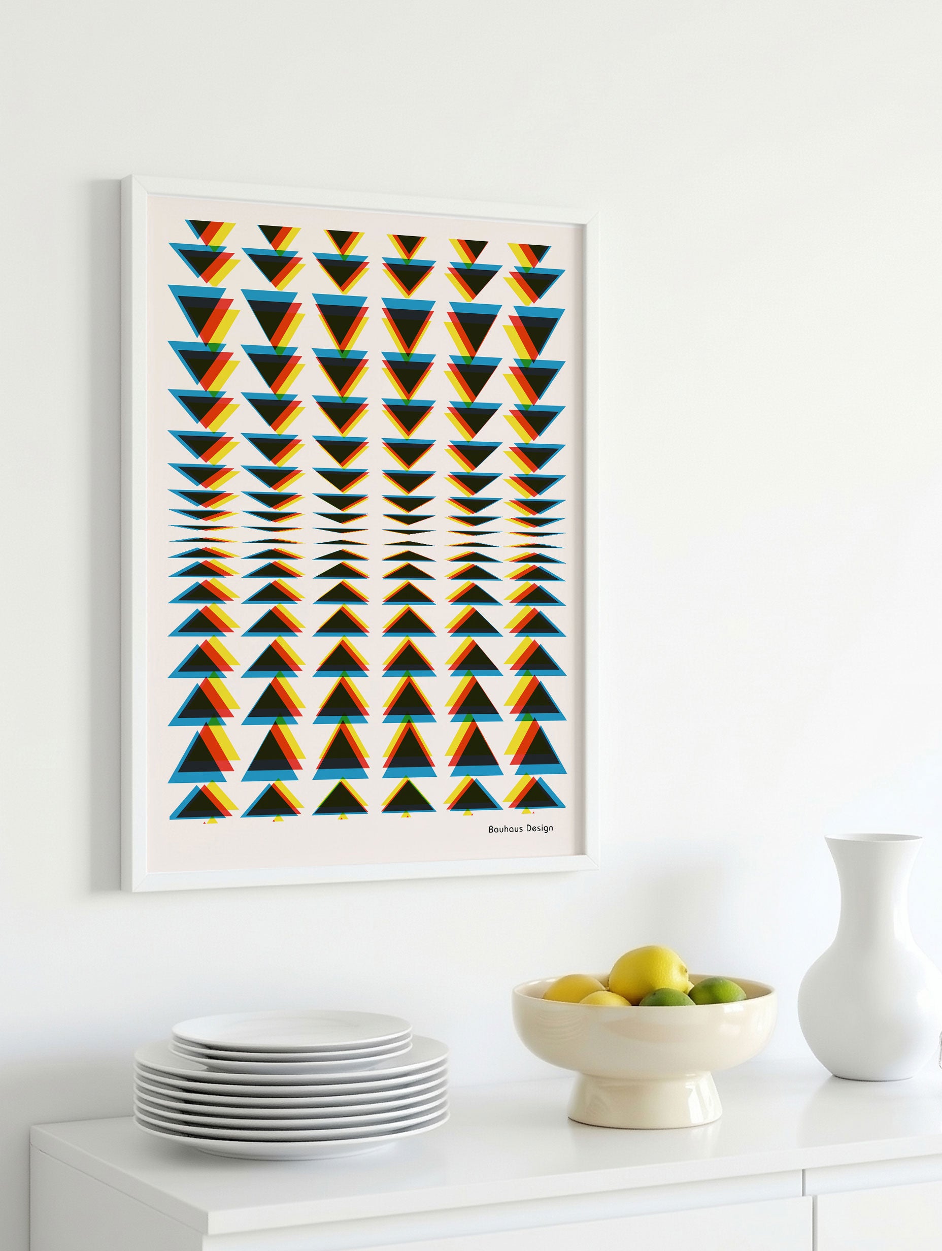 Santorini-plakat Arkitekturplakat