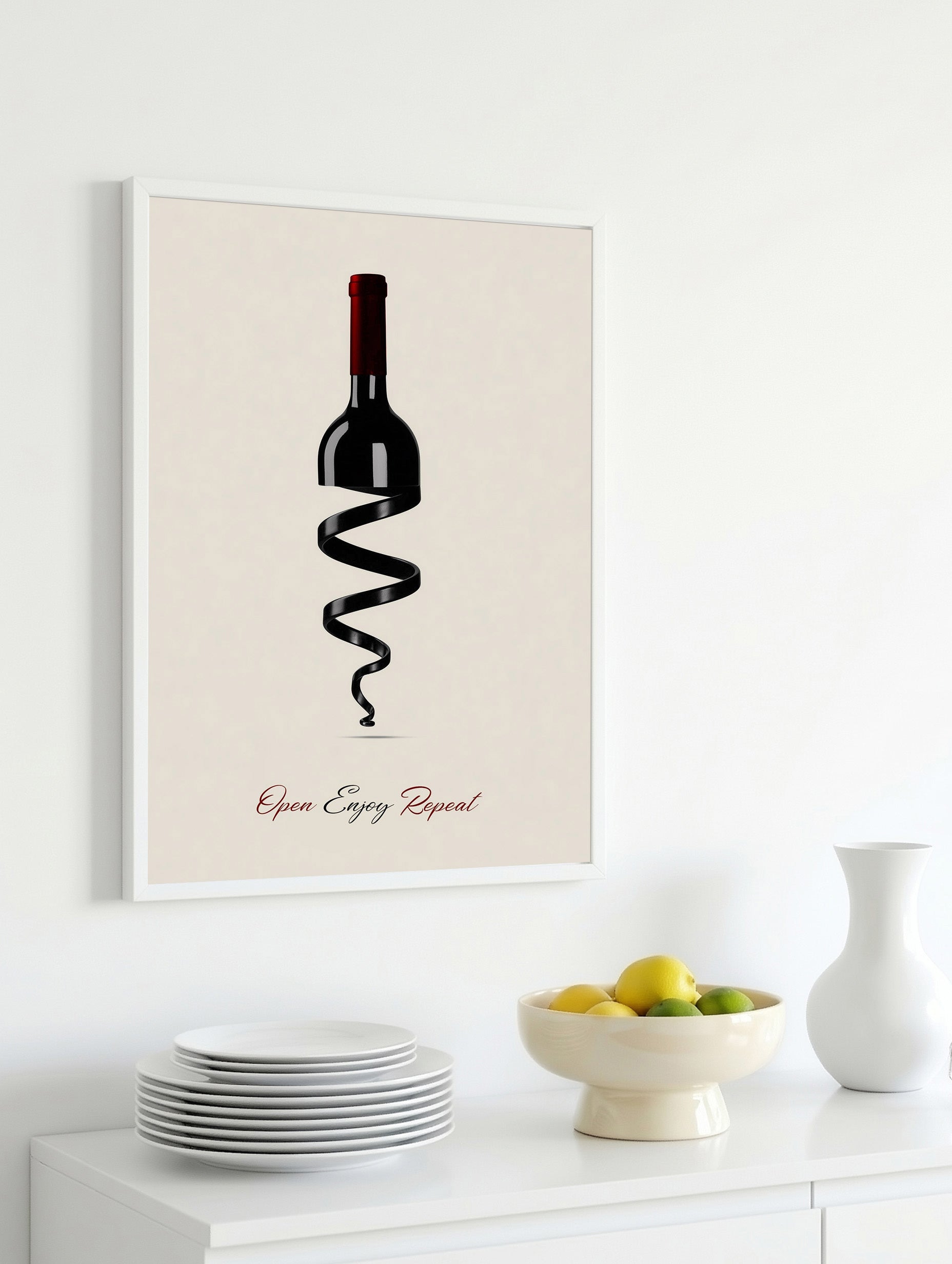 Open Enjoy Repeat Minimalist Posters Mockup