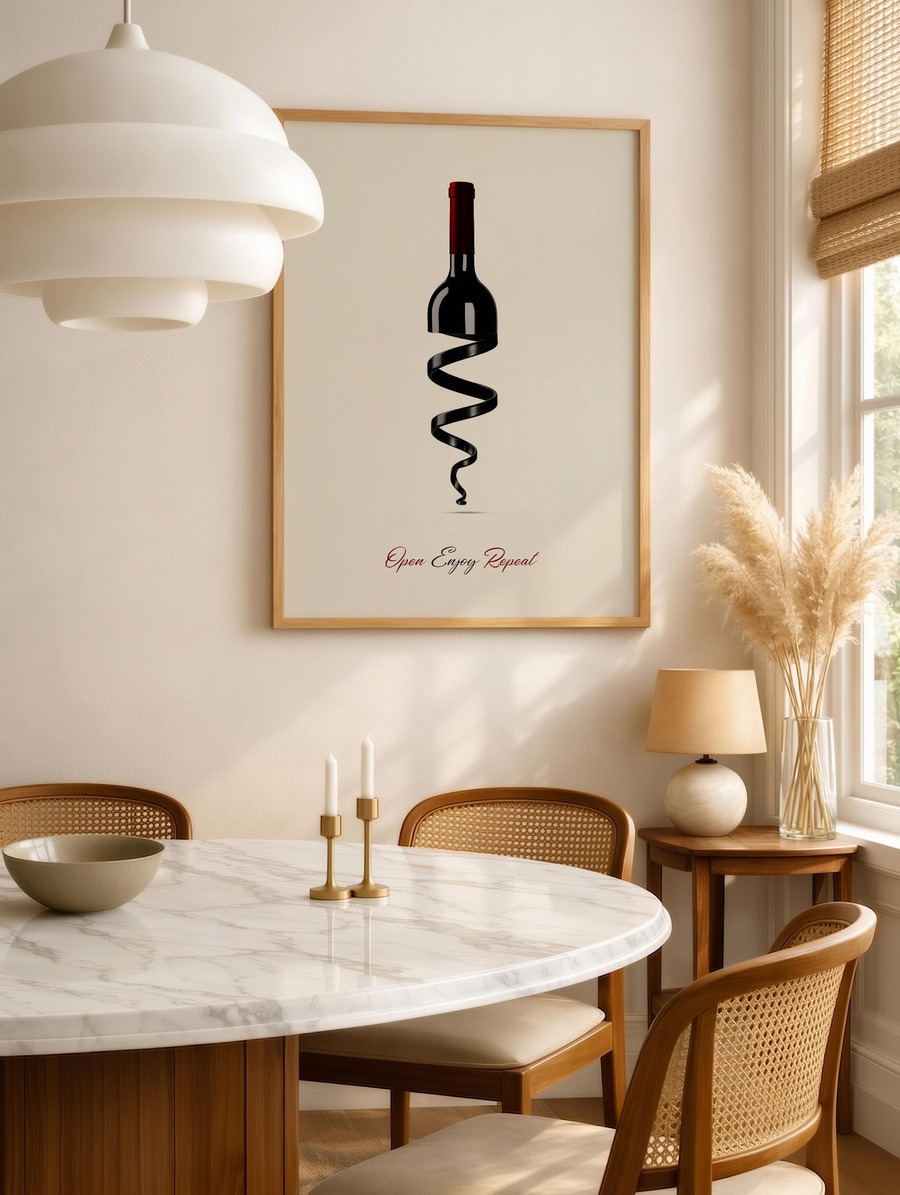 Open Enjoy Repeat Minimalist Posters Mockup