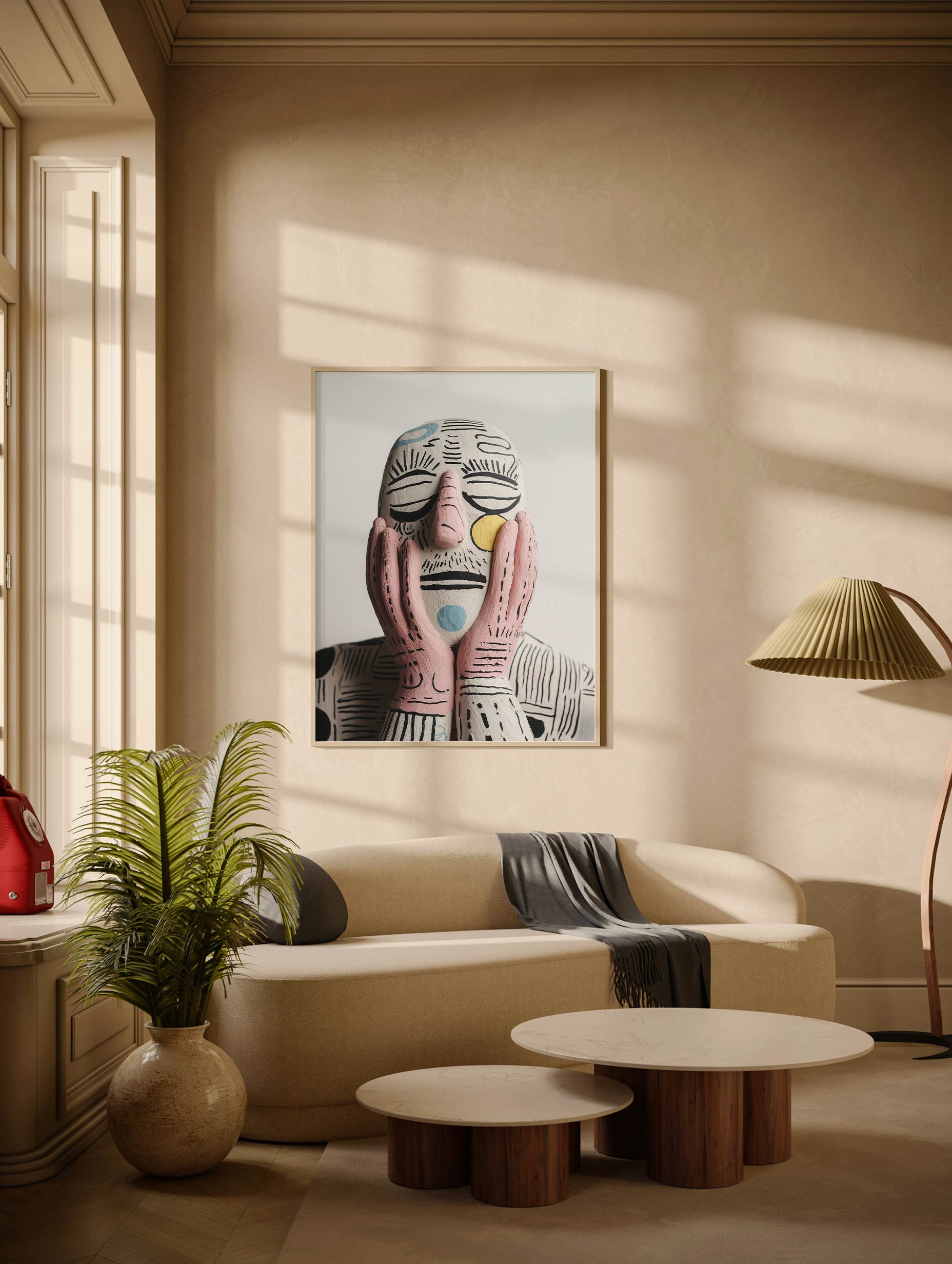Sculpture of Park Pardon Art Print Mockup