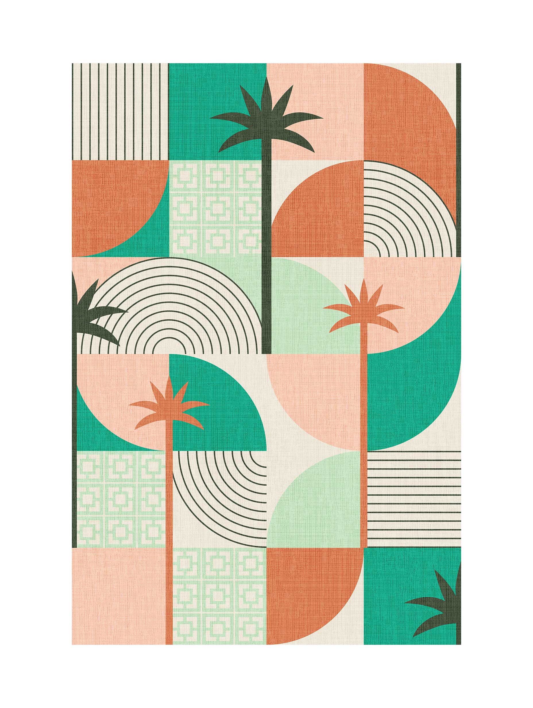 Santorini-plakat Arkitekturplakat
