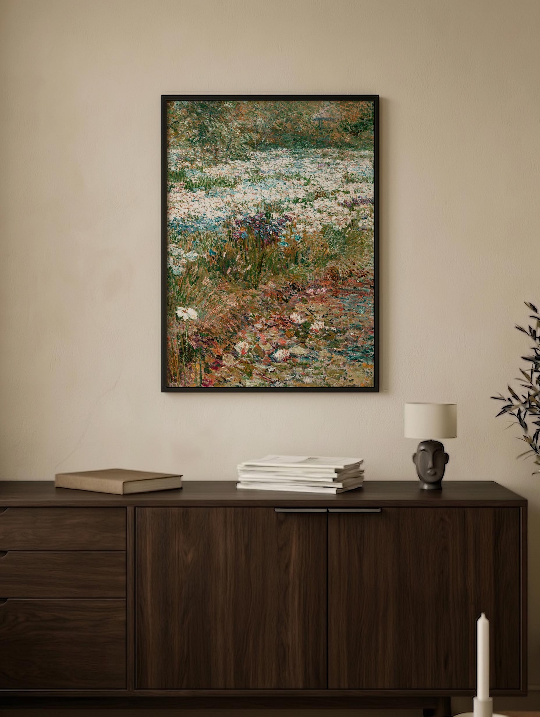 The Water Garden – Childe Hassam Art Print Mockup