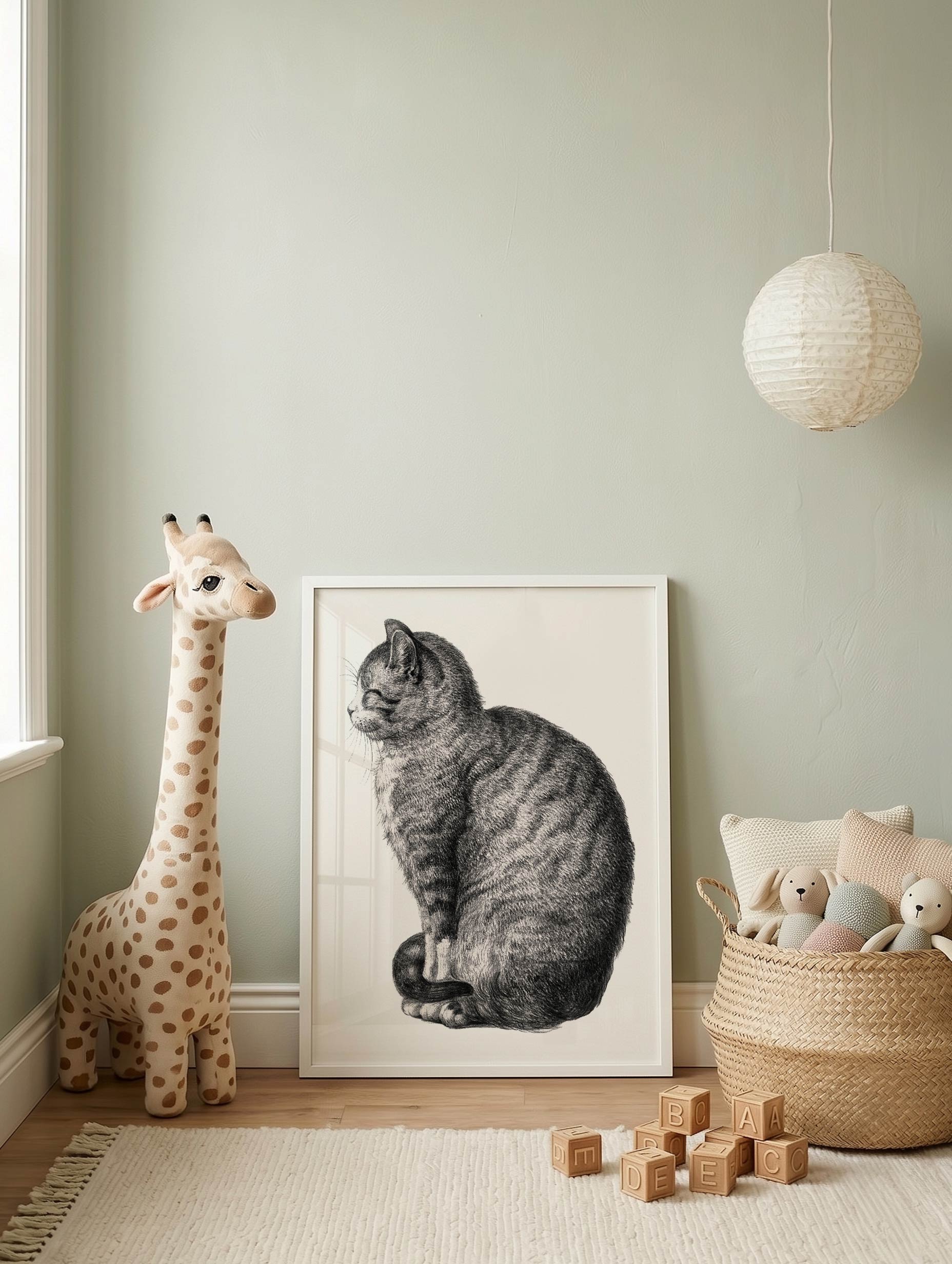 Sittende katt - Jean Bernard