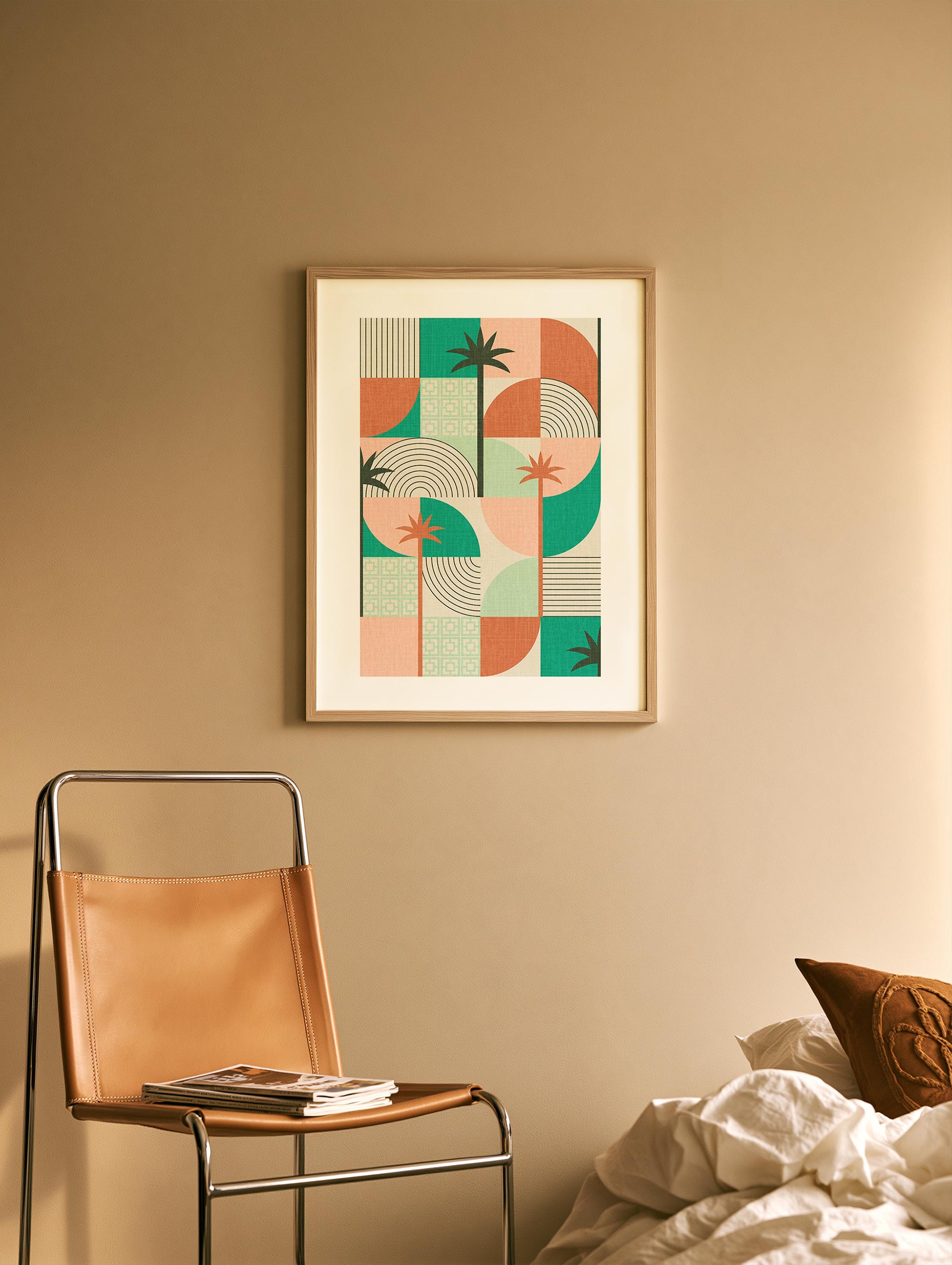 Santorini-plakat Arkitekturplakat