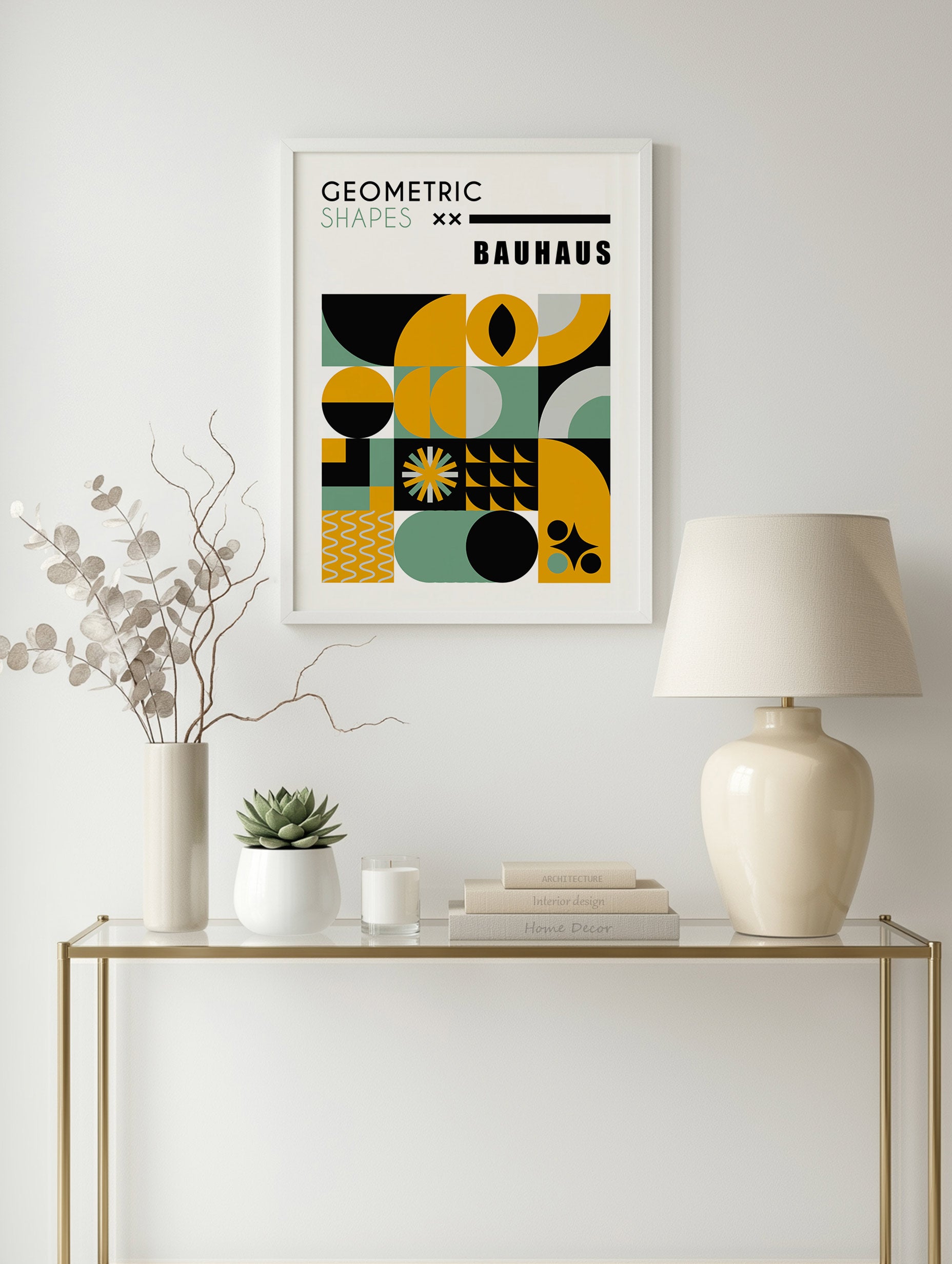 Santorini-plakat Arkitekturplakat
