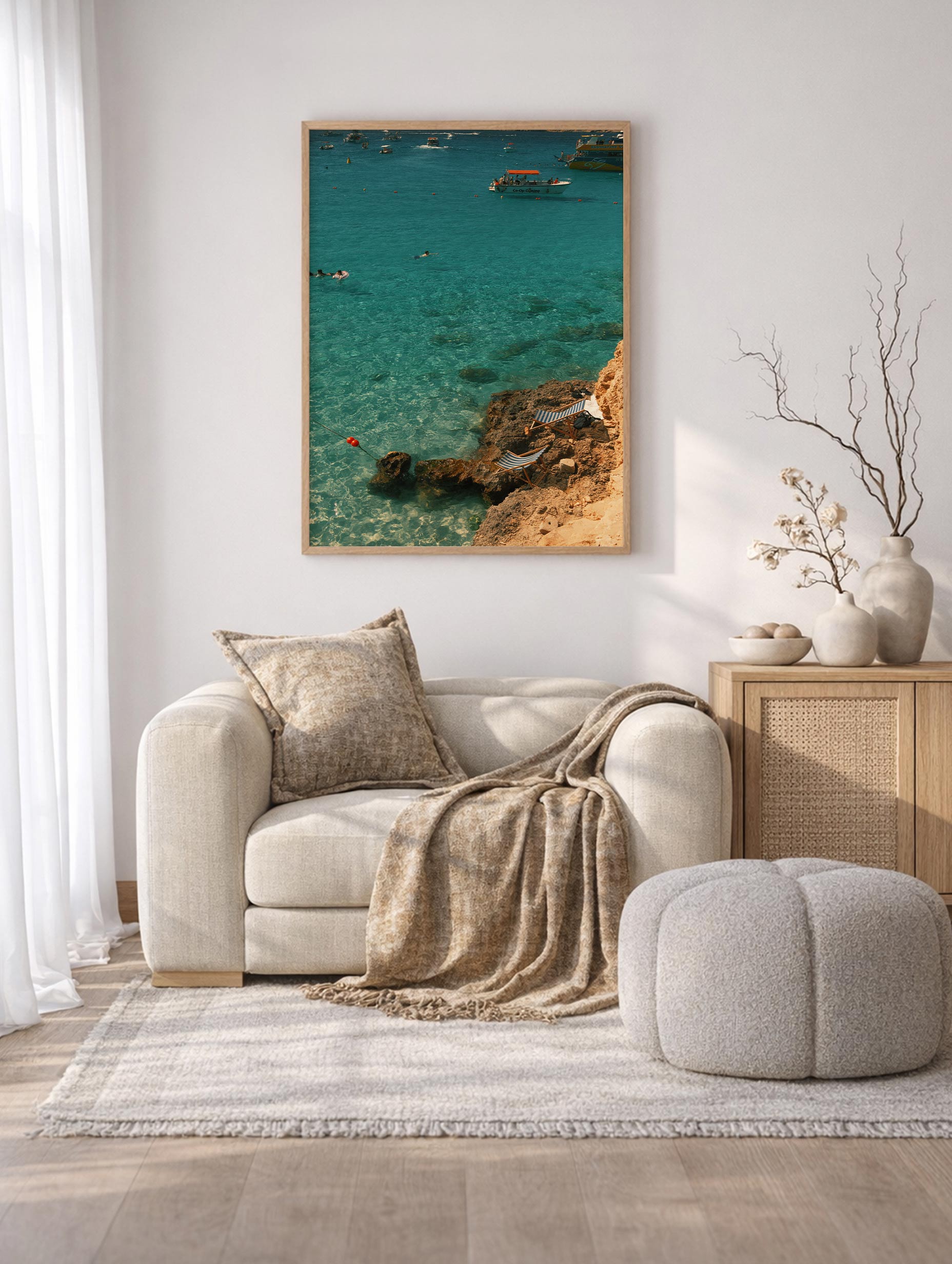 Blue Lagoon in Malta Poster