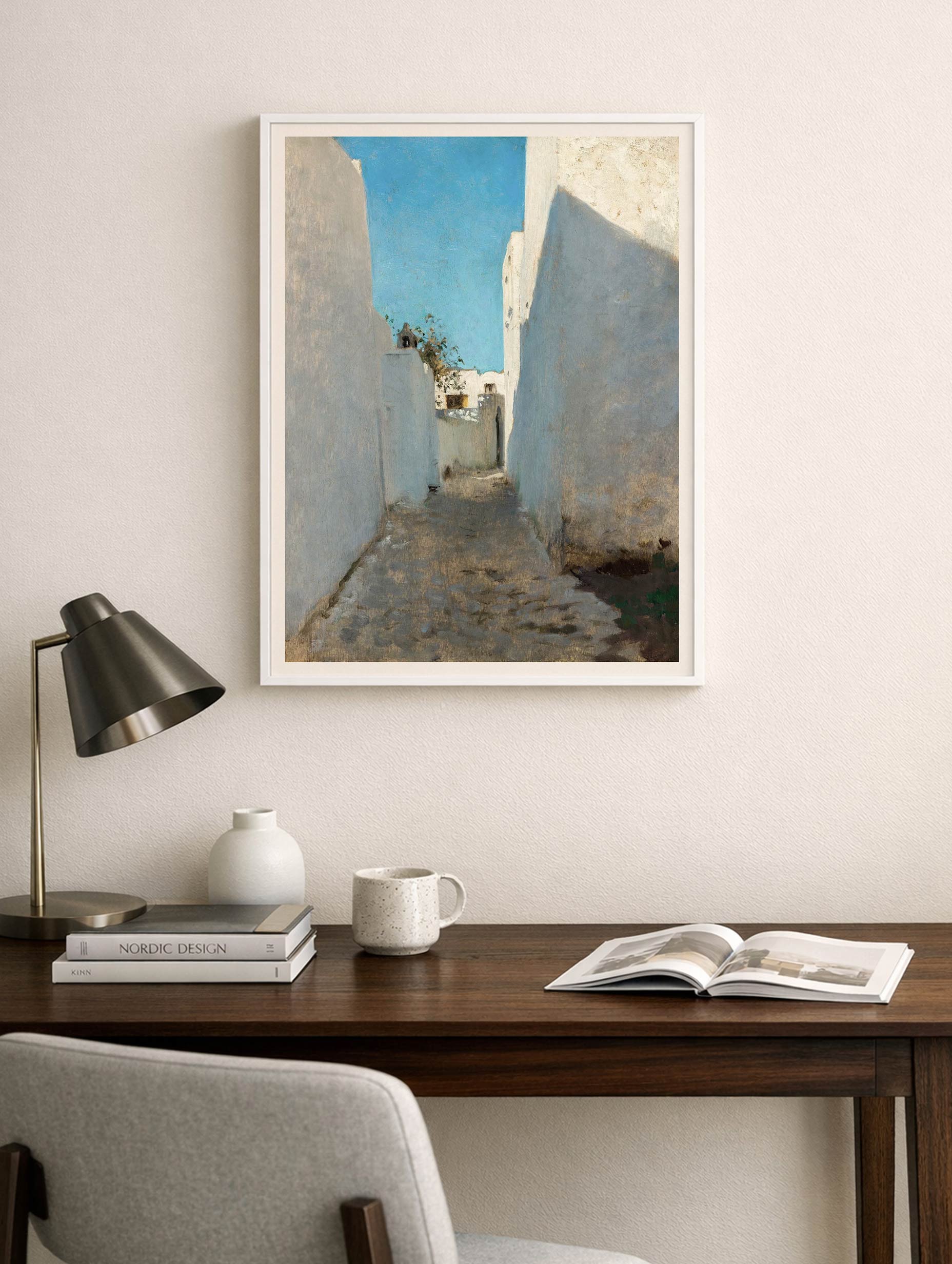 Santorini-plakat Arkitekturplakat
