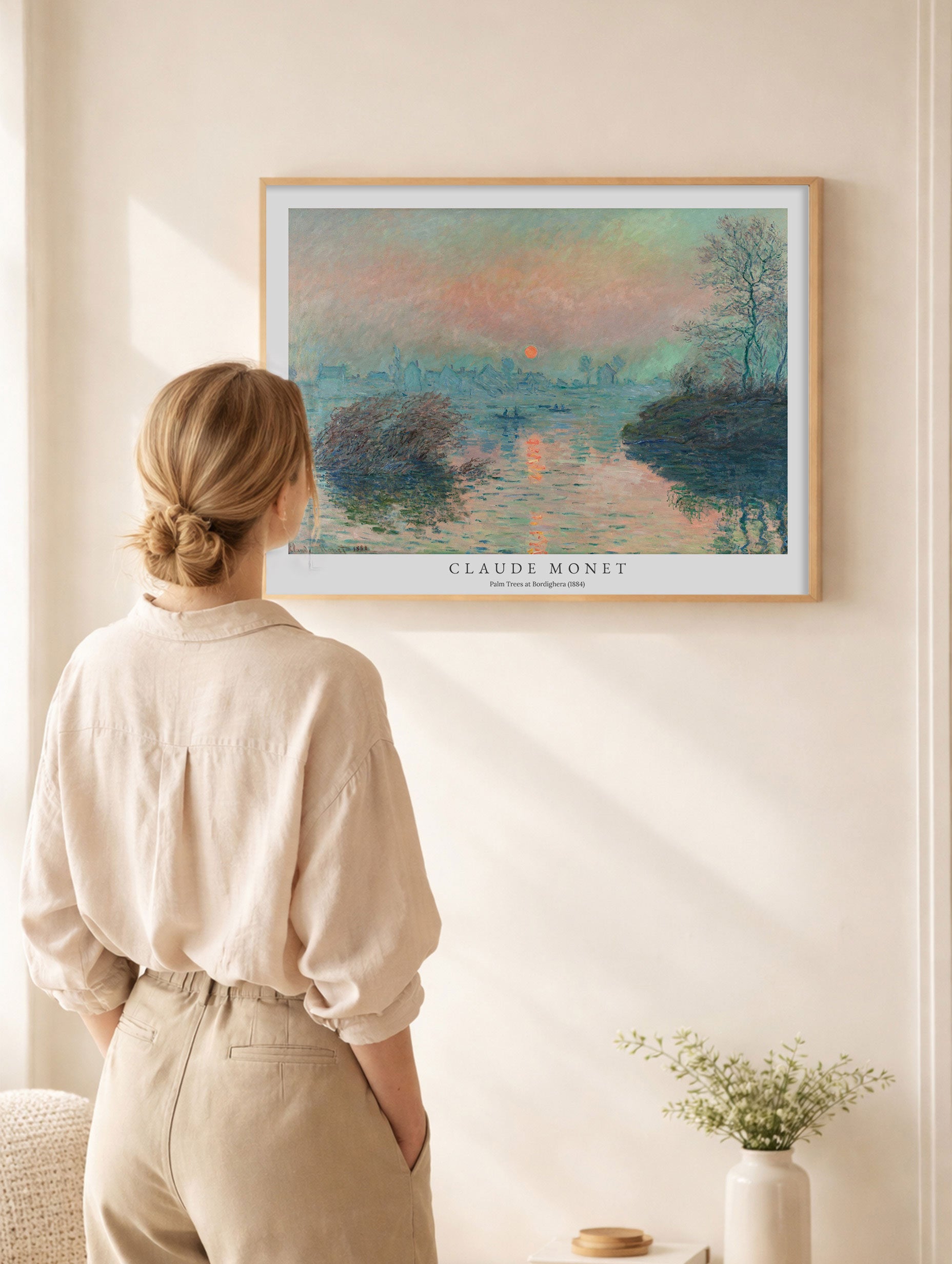 Sunset on the Seine at Lavacourt No. 2 - Claude Monet