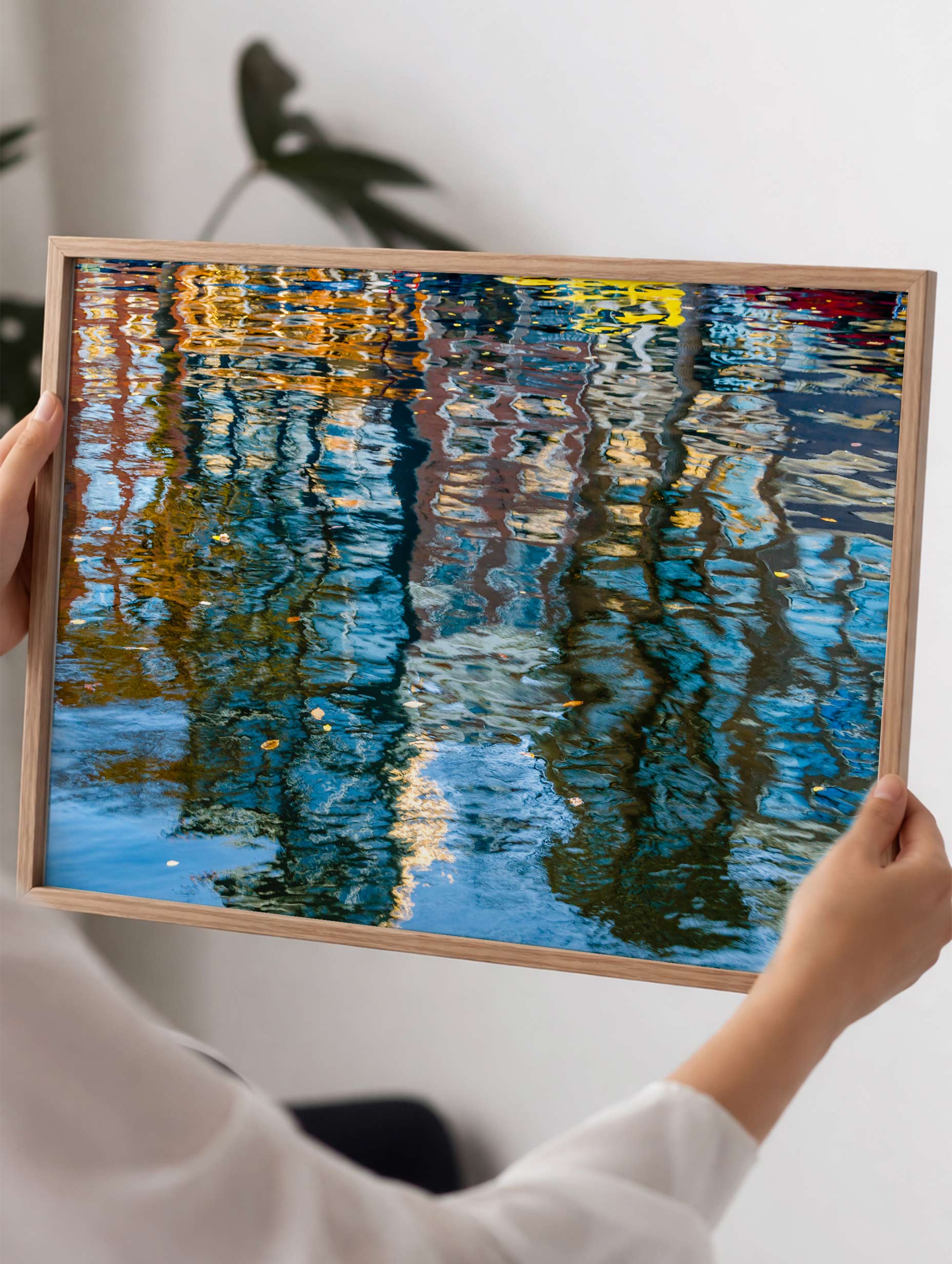Amsterdam Canal Reflections Poster Mockup