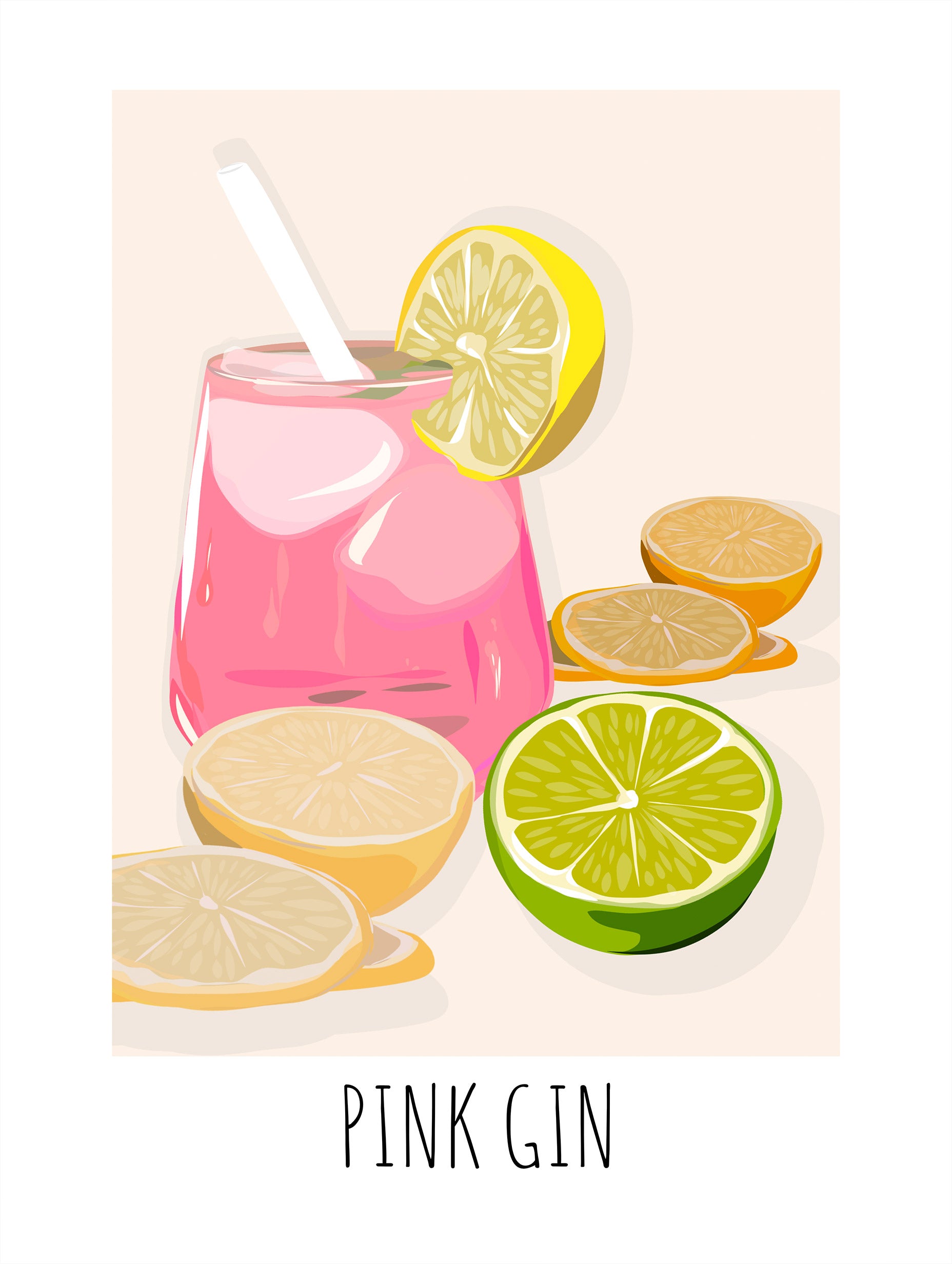 Lisen Vennesland - Pink Gin Poster