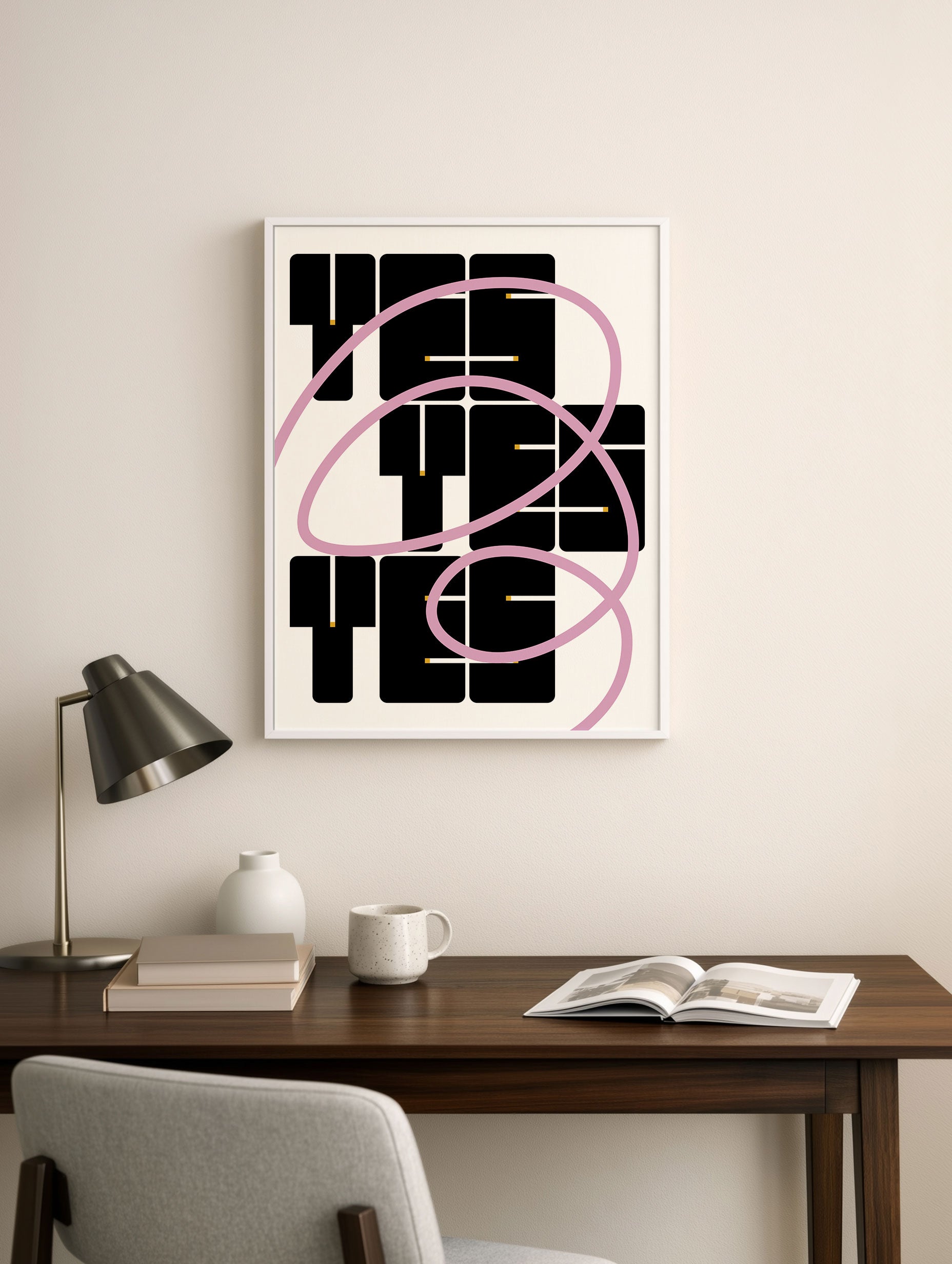 Santorini-plakat Arkitekturplakat