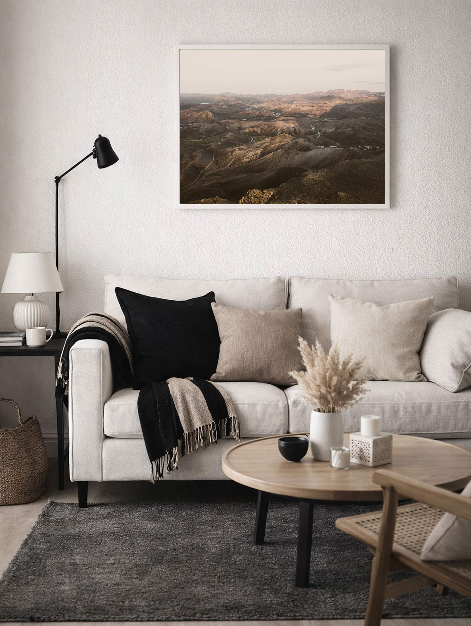 Høylandet på Island-plakat