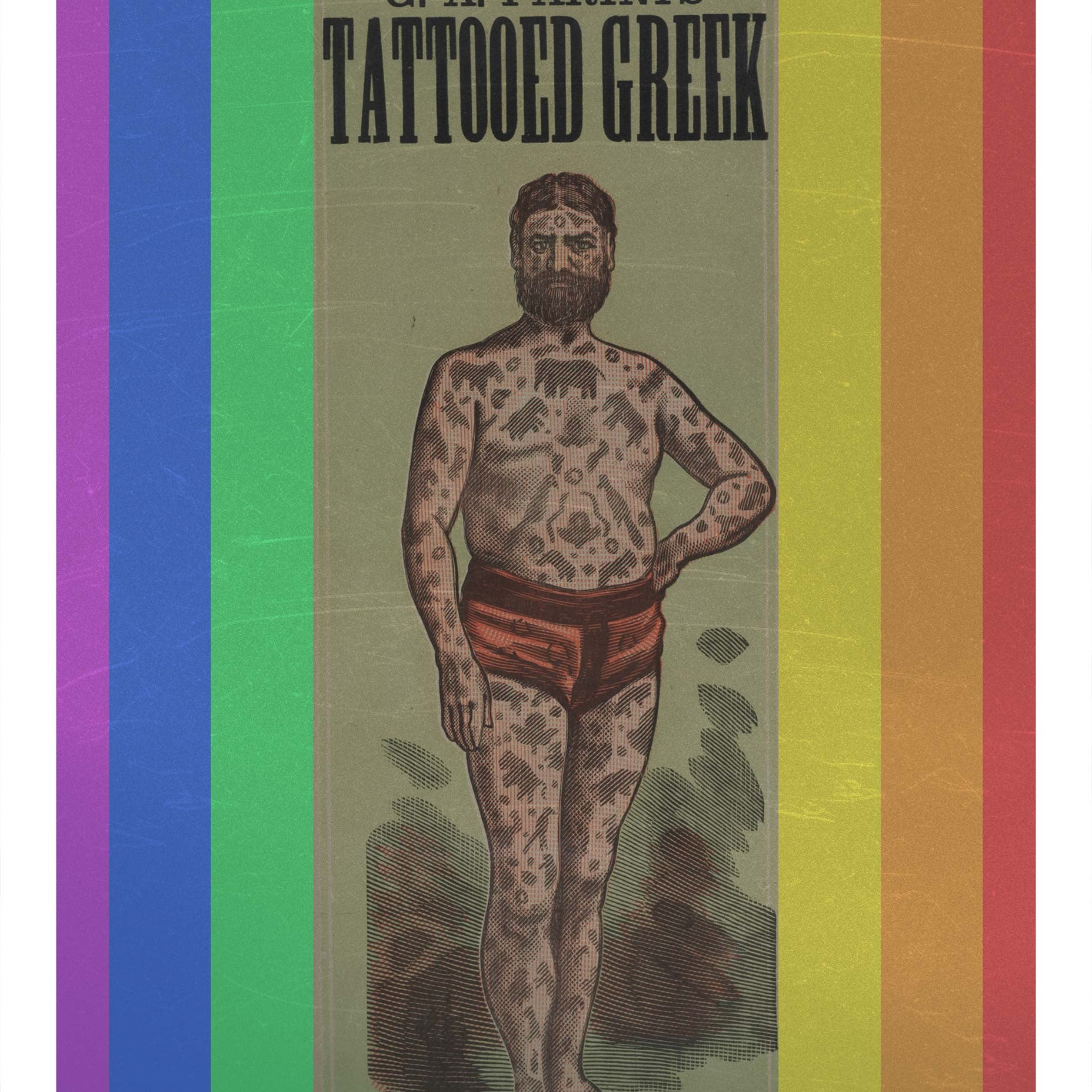 Royal Aquarium Ga Farinis Tattooed Greek Vintage Art Print