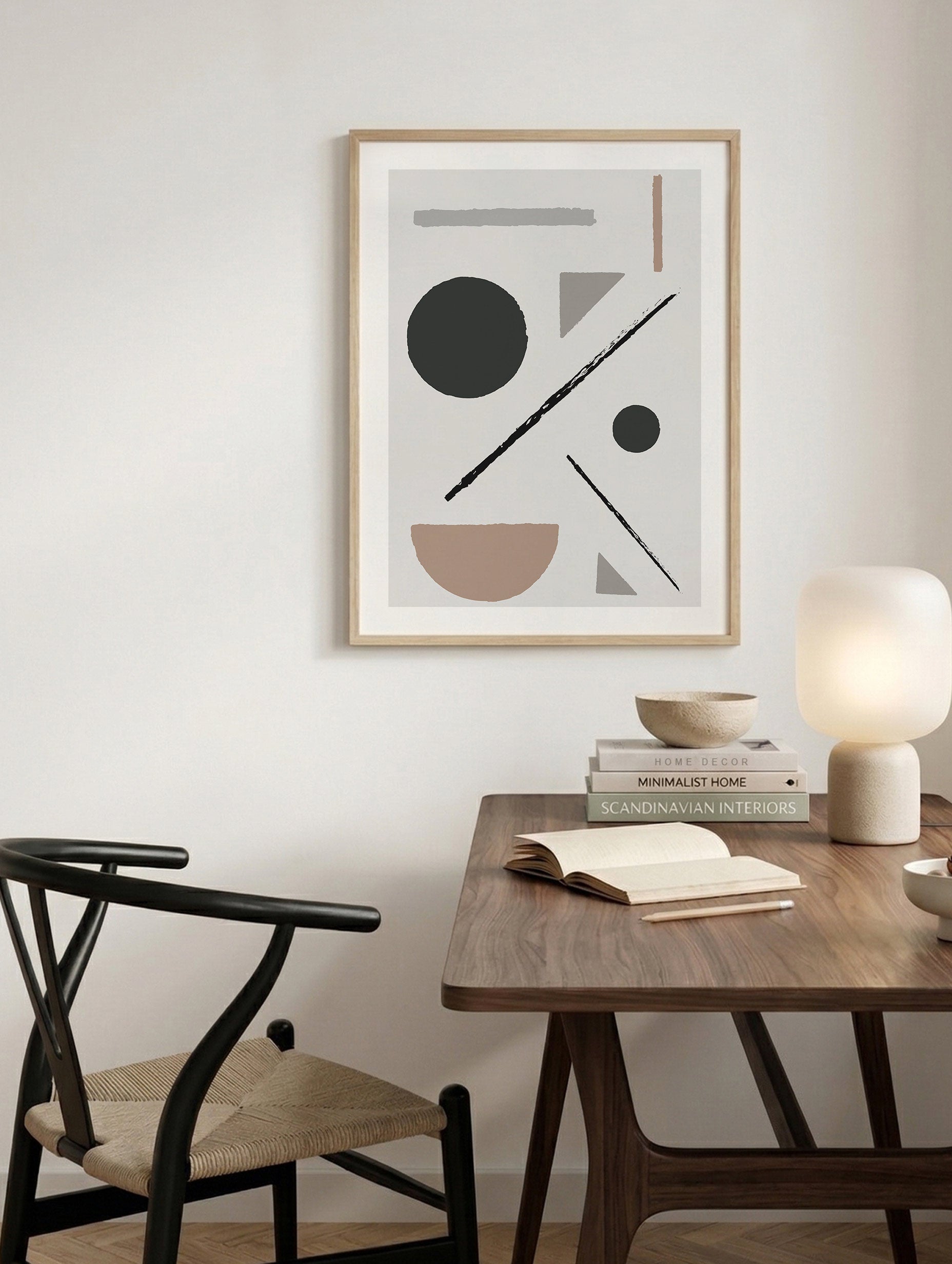 Geometriske former-plakat