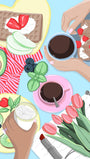 Lisen Vennesland - Breakfast Table Poster