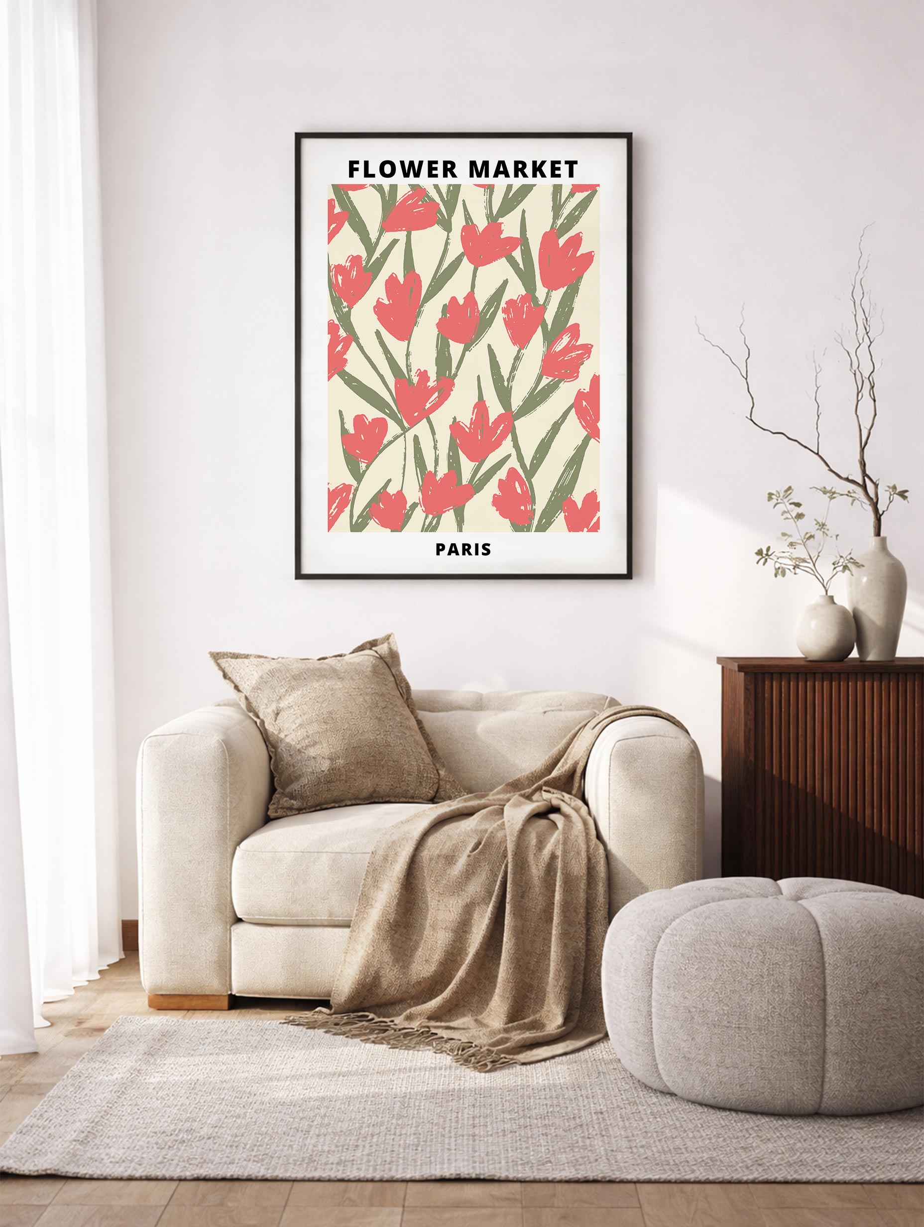 Santorini-plakat Arkitekturplakat