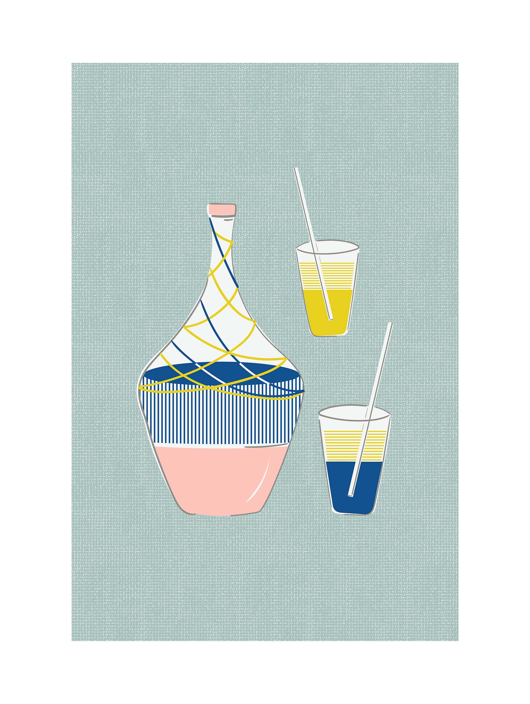 Santorini-plakat Arkitekturplakat