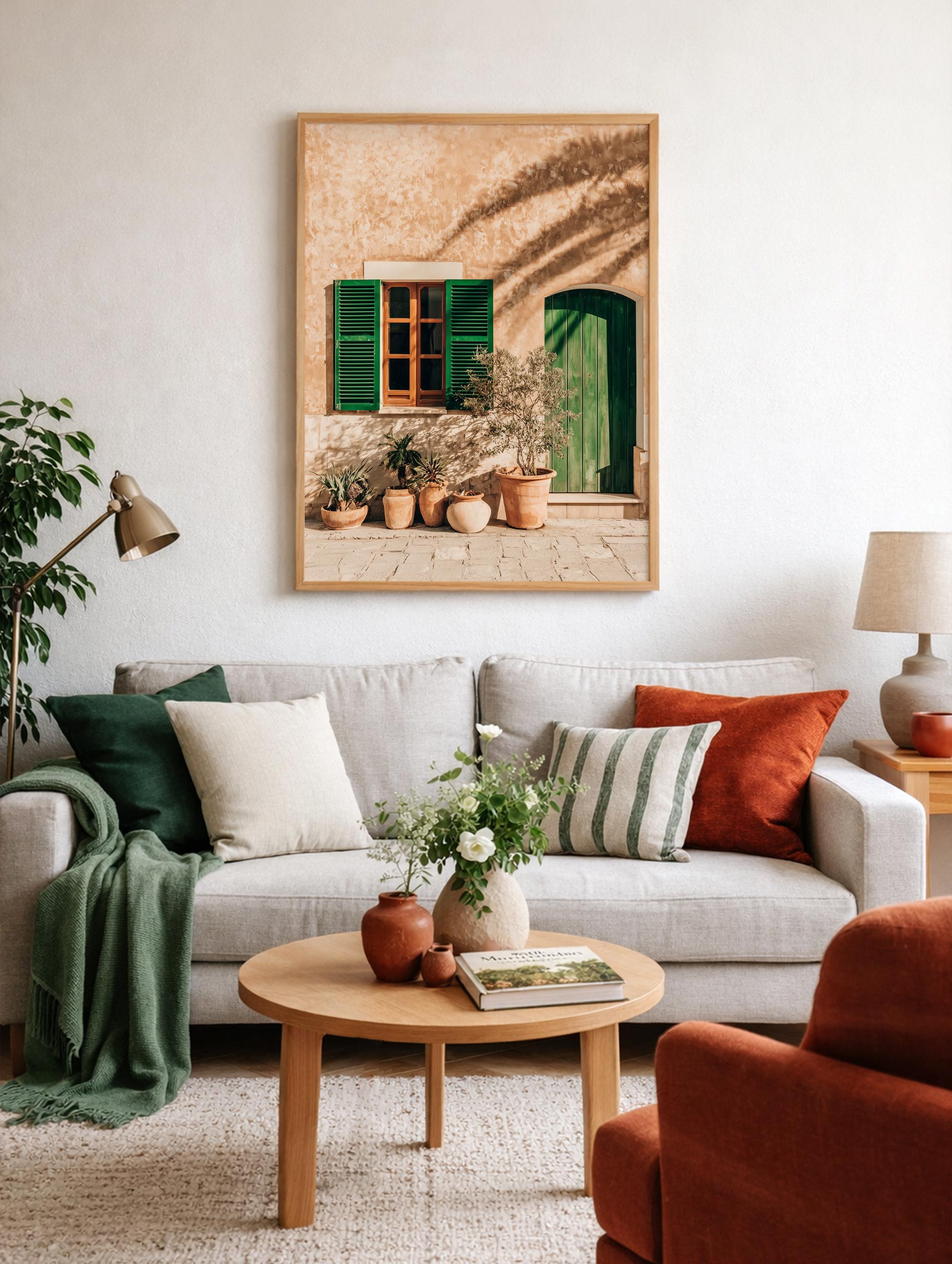 Mediterranean Photography Wall Art Poster Mockup