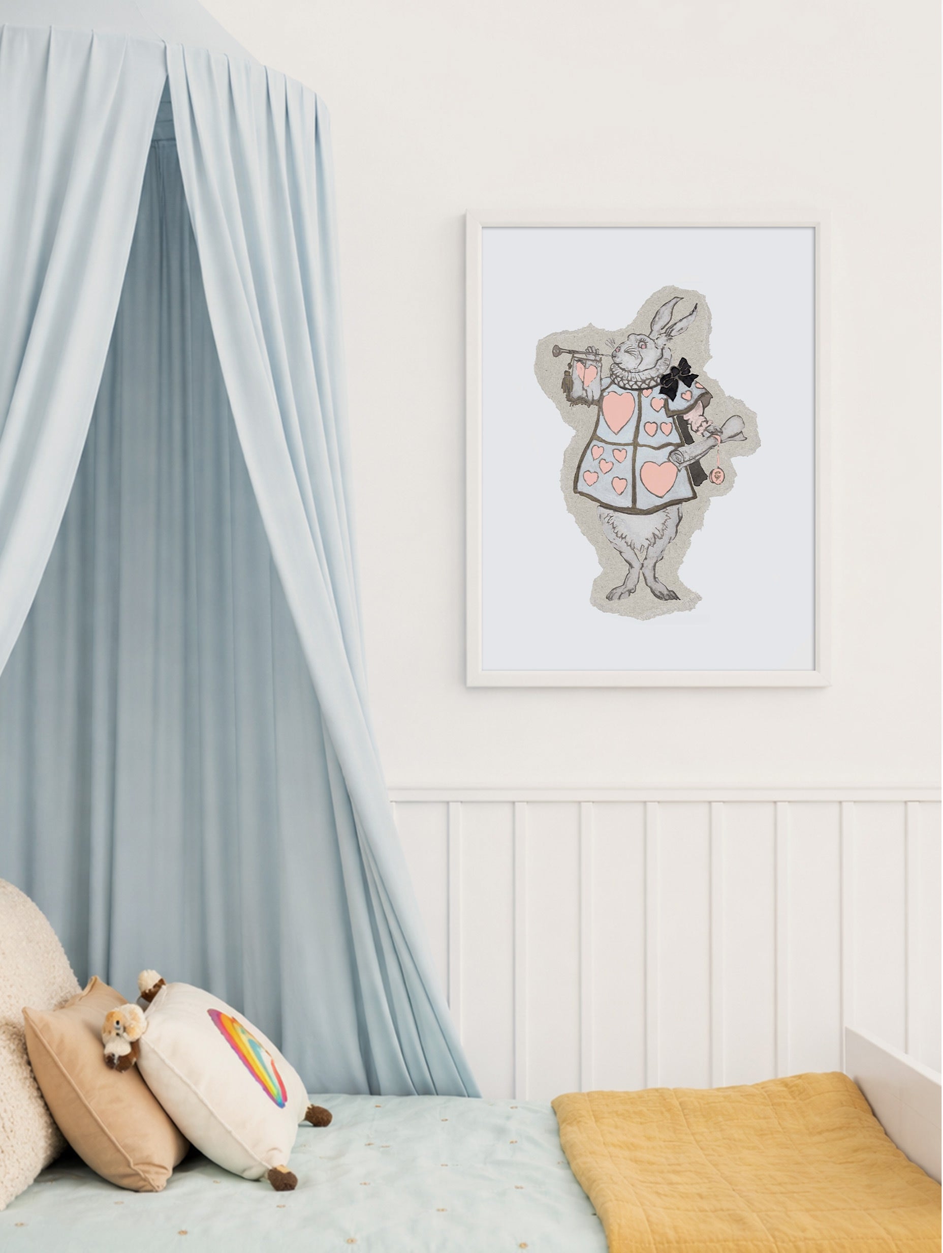 White Rabbit fra Alice i Eventyrland-plakat