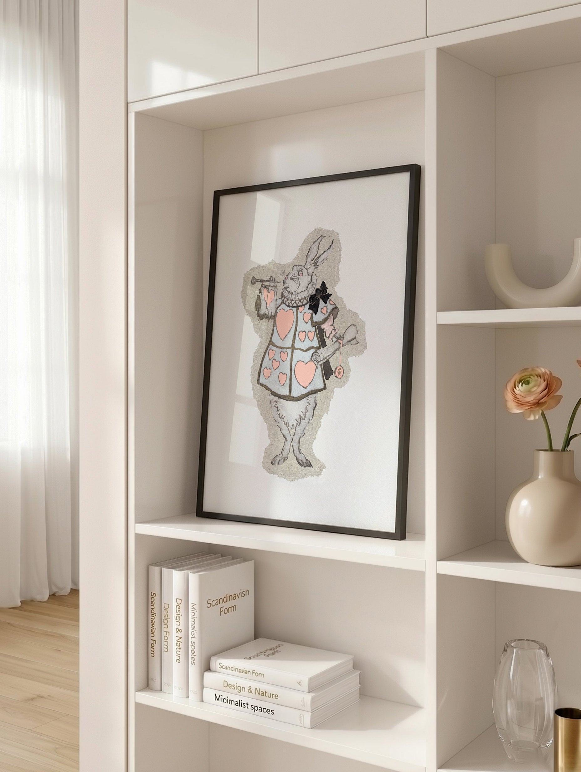 White Rabbit fra Alice i Eventyrland-plakat