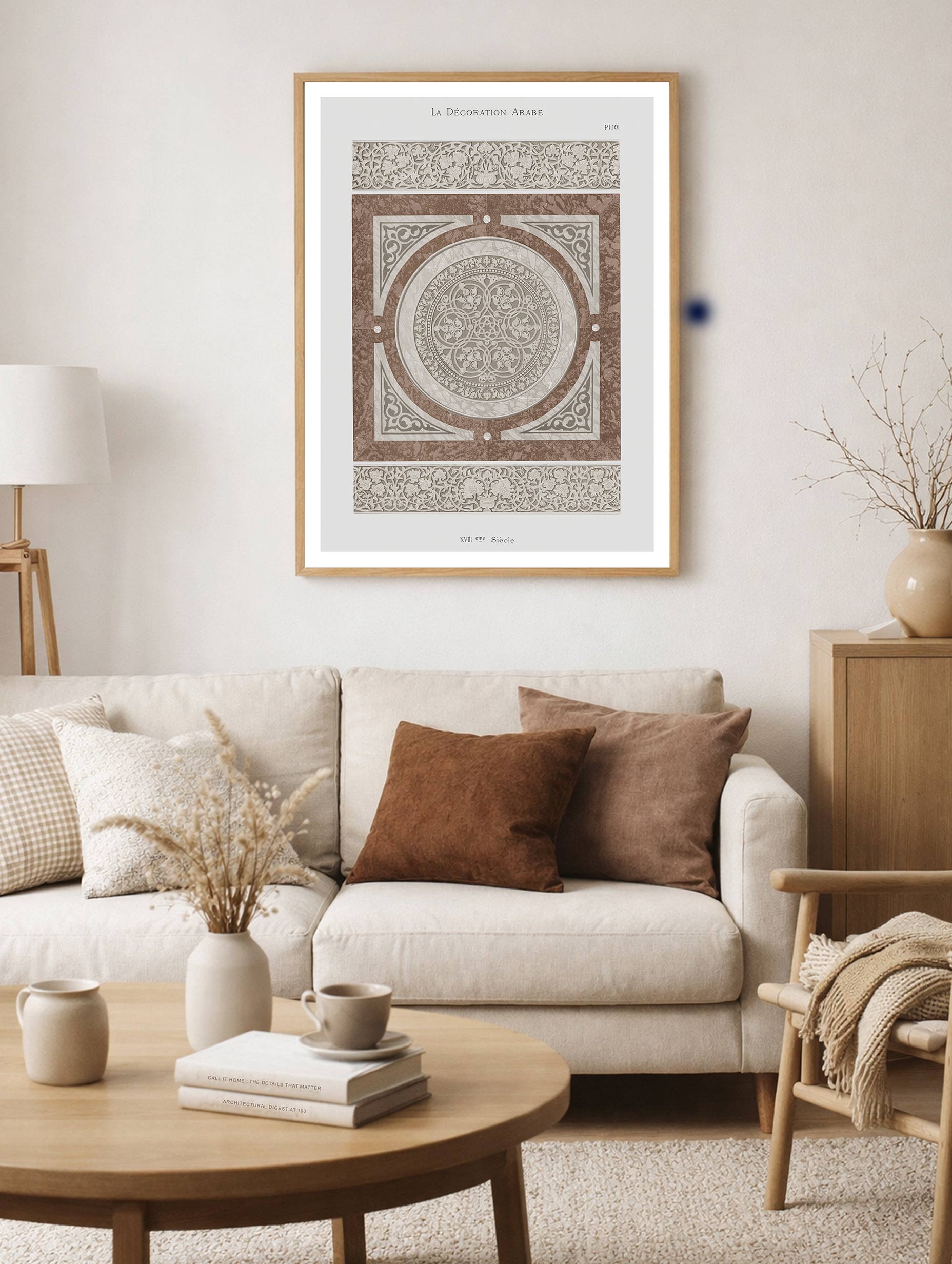 La Décoration Arabe Abstract Art Mockup