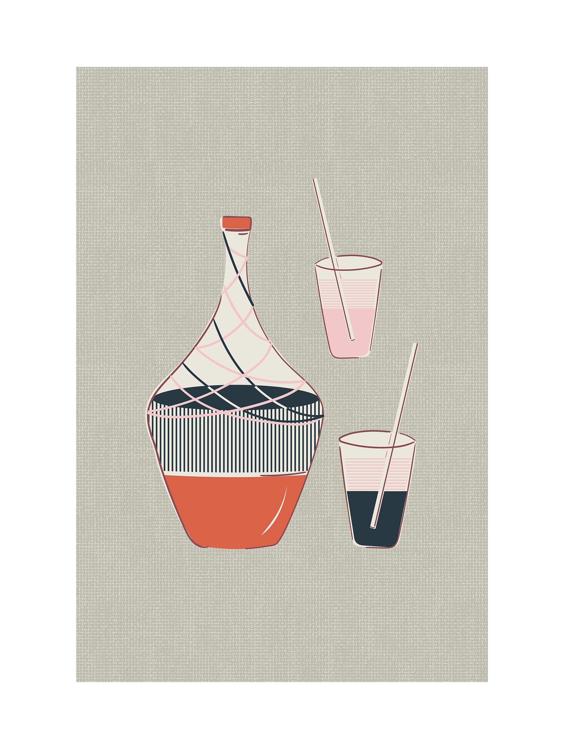 Santorini-plakat Arkitekturplakat
