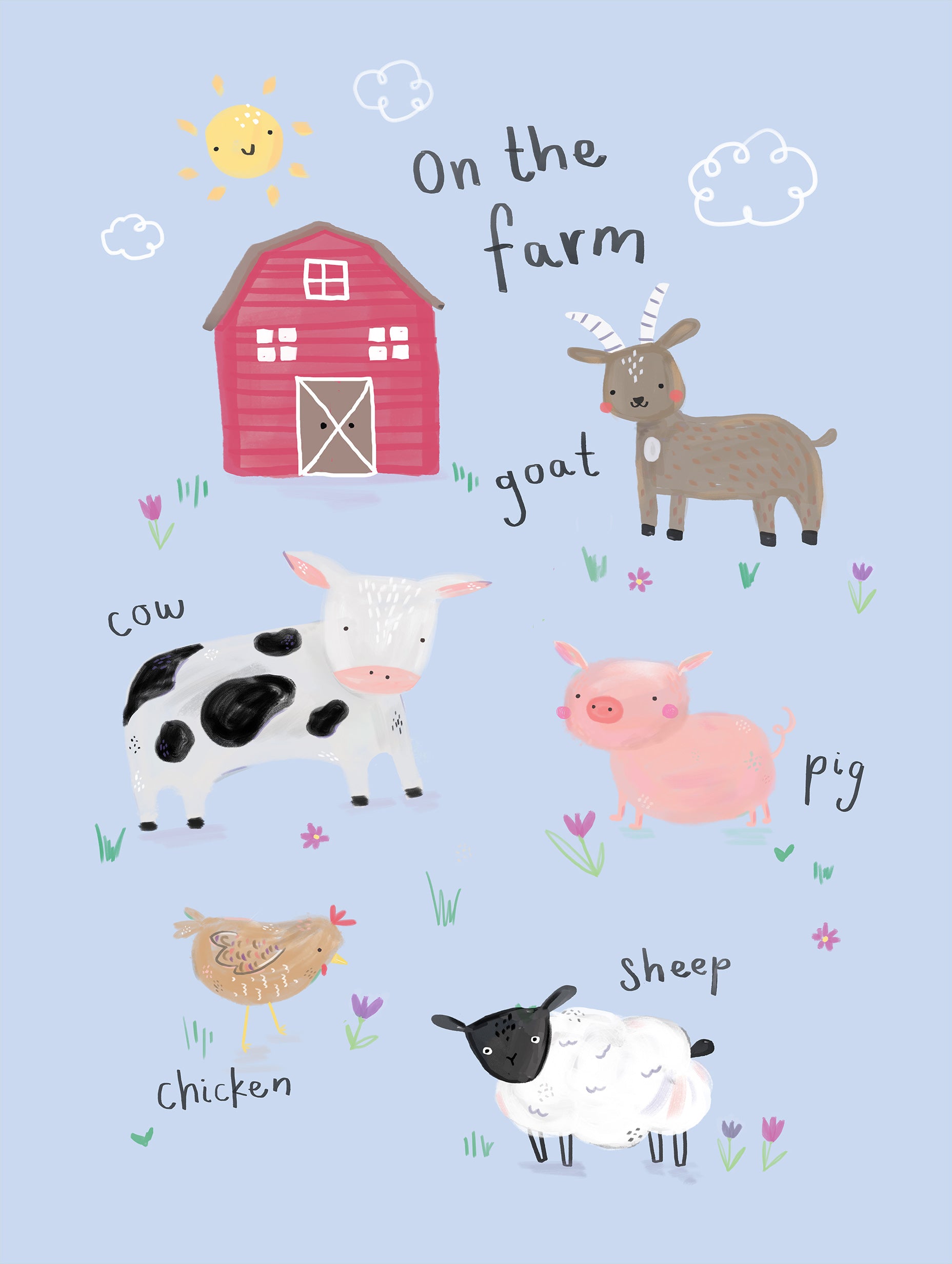 Laura Pantony - On the Farm Poster