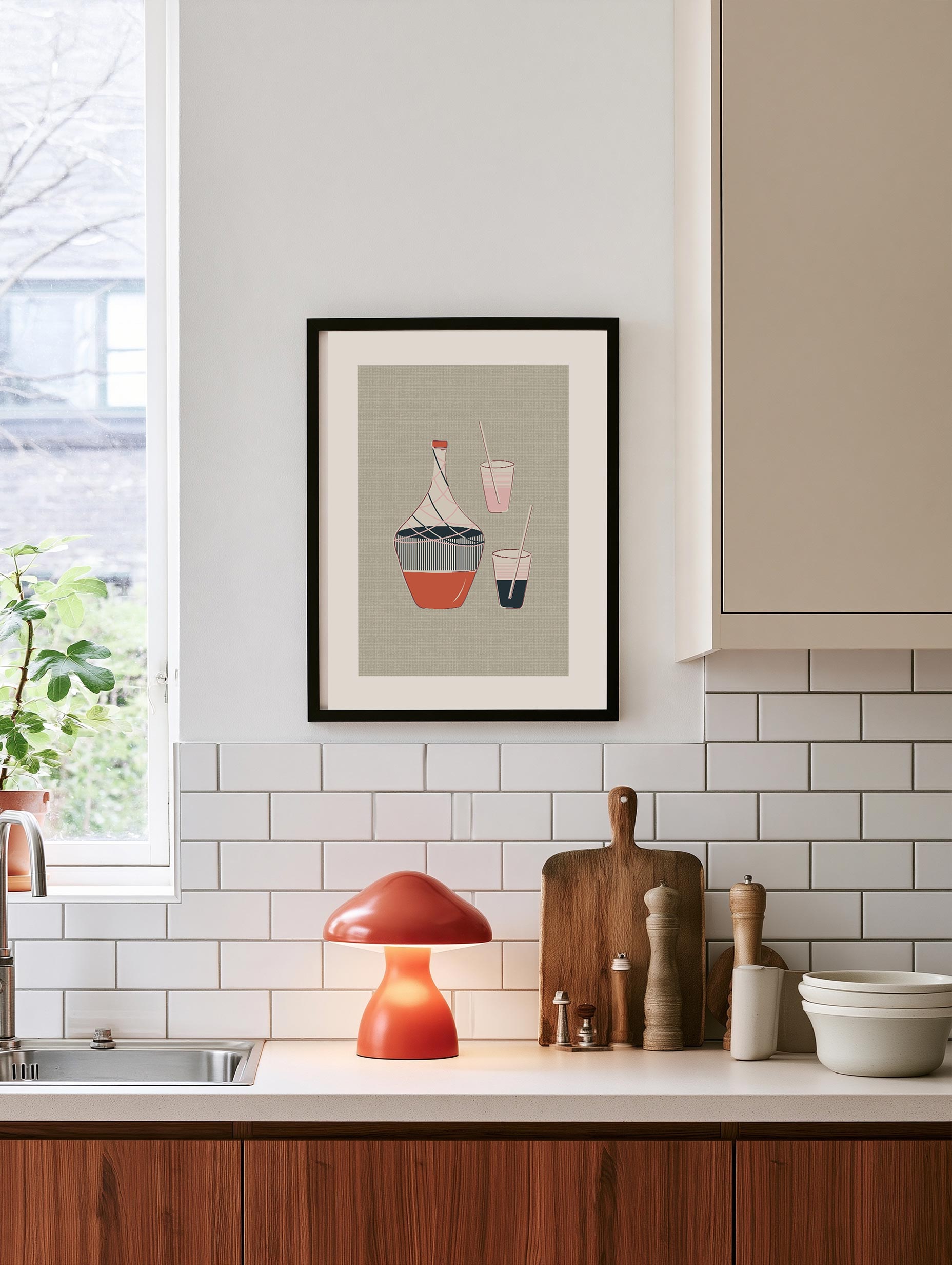 Santorini-plakat Arkitekturplakat