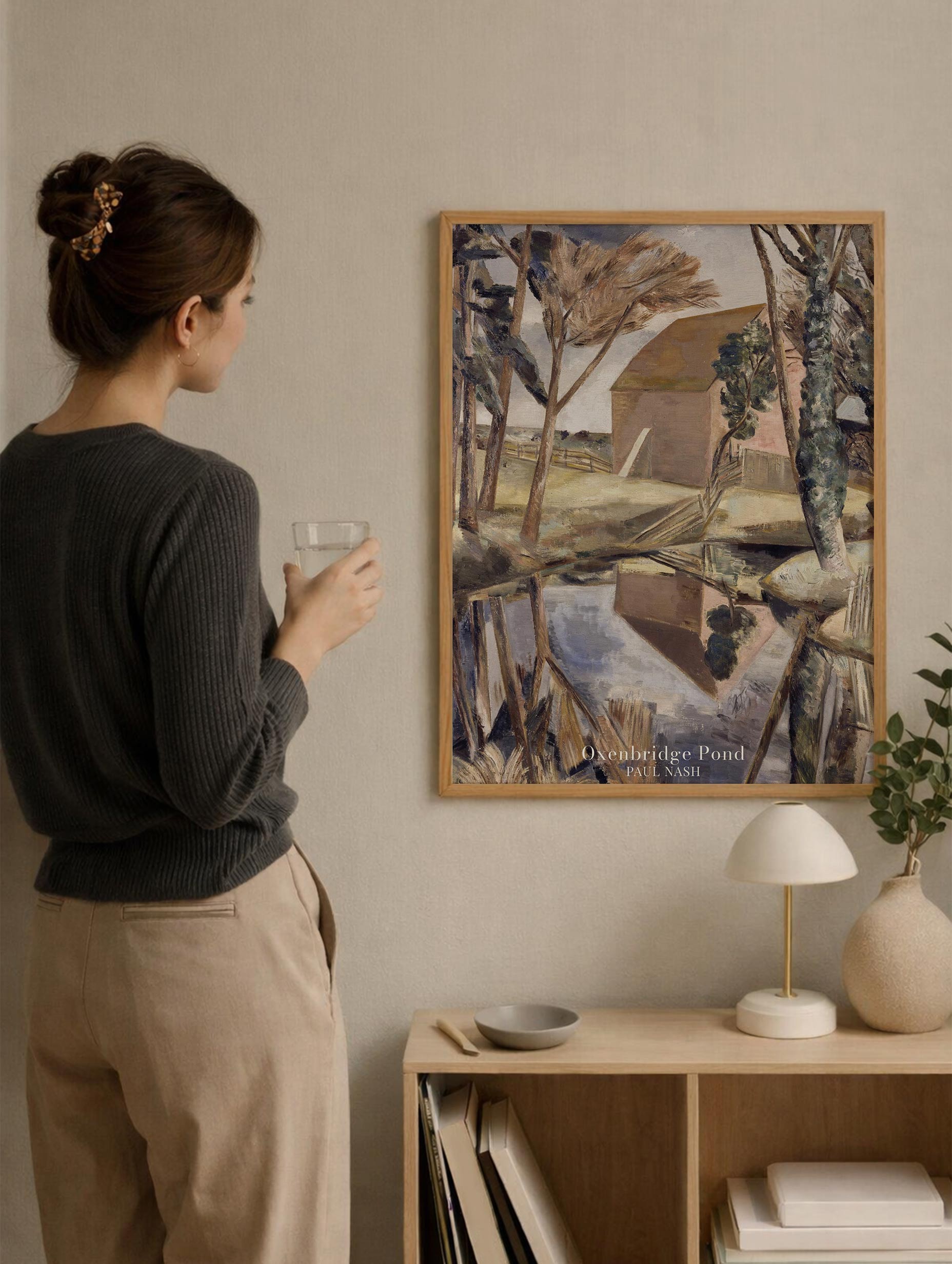 Oxenbridge Pond - Paul Nash Art Print Mockup