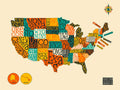 Jazzberry Blue - United-States-Map Poster