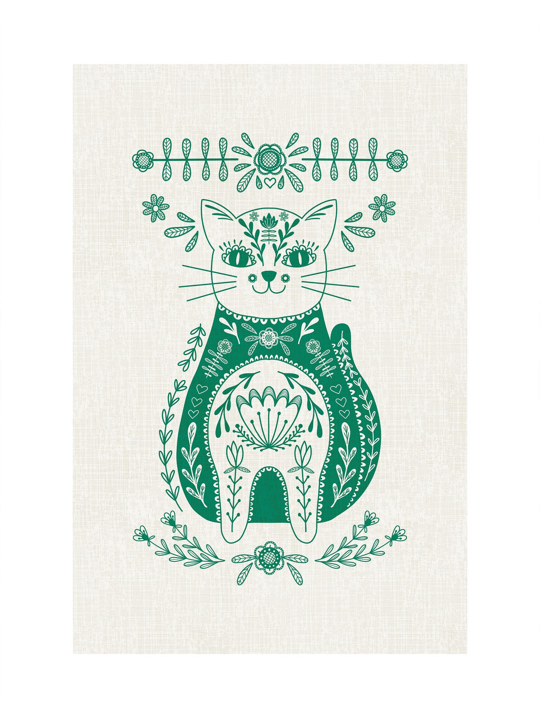 Alexendra Weise - Whimsical Folk Cat Poster