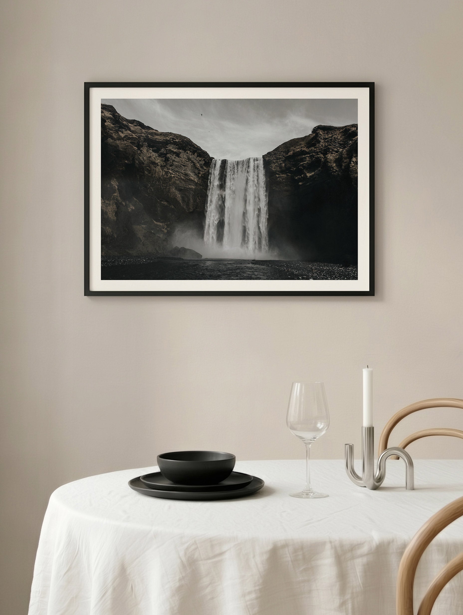 Skógafoss Waterfall Poster