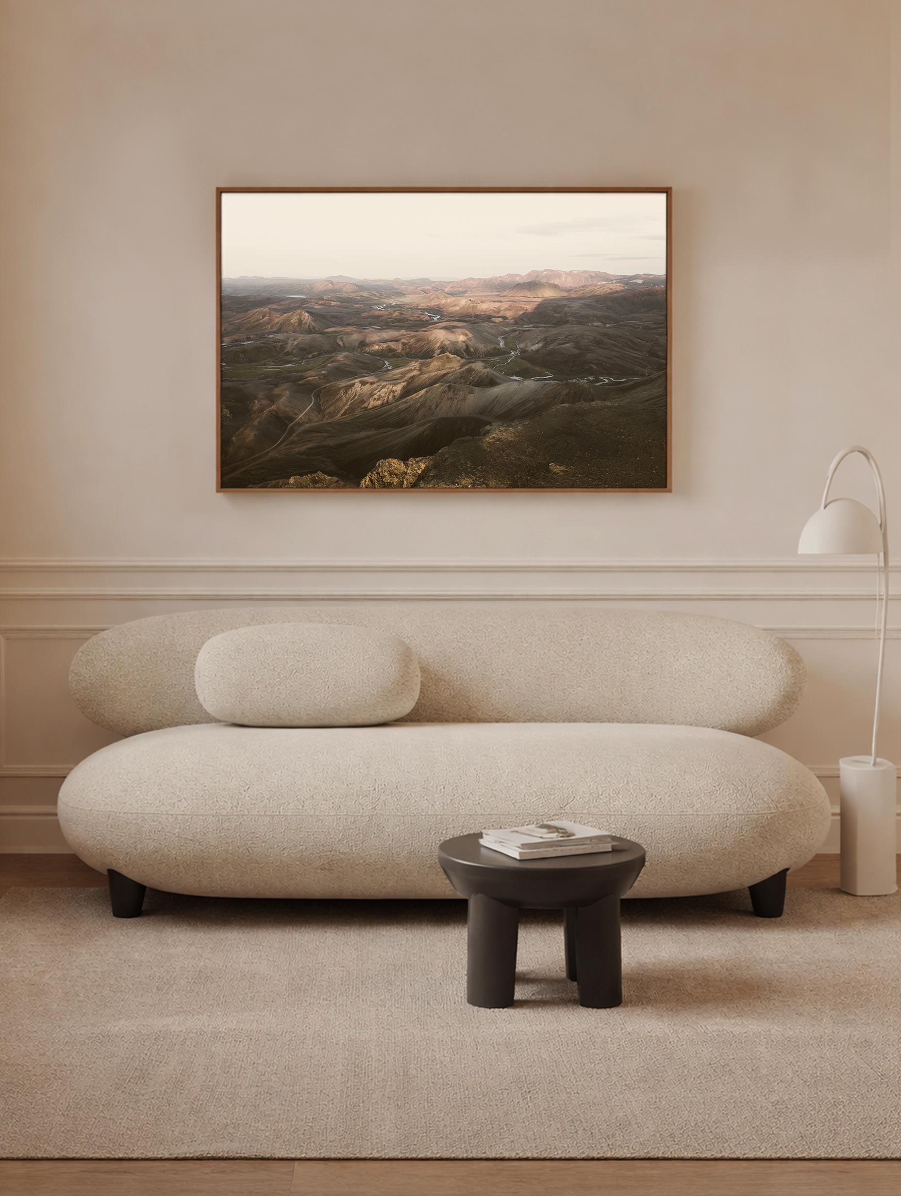 Highlands of Iceland Mountain Wall Art Mockup