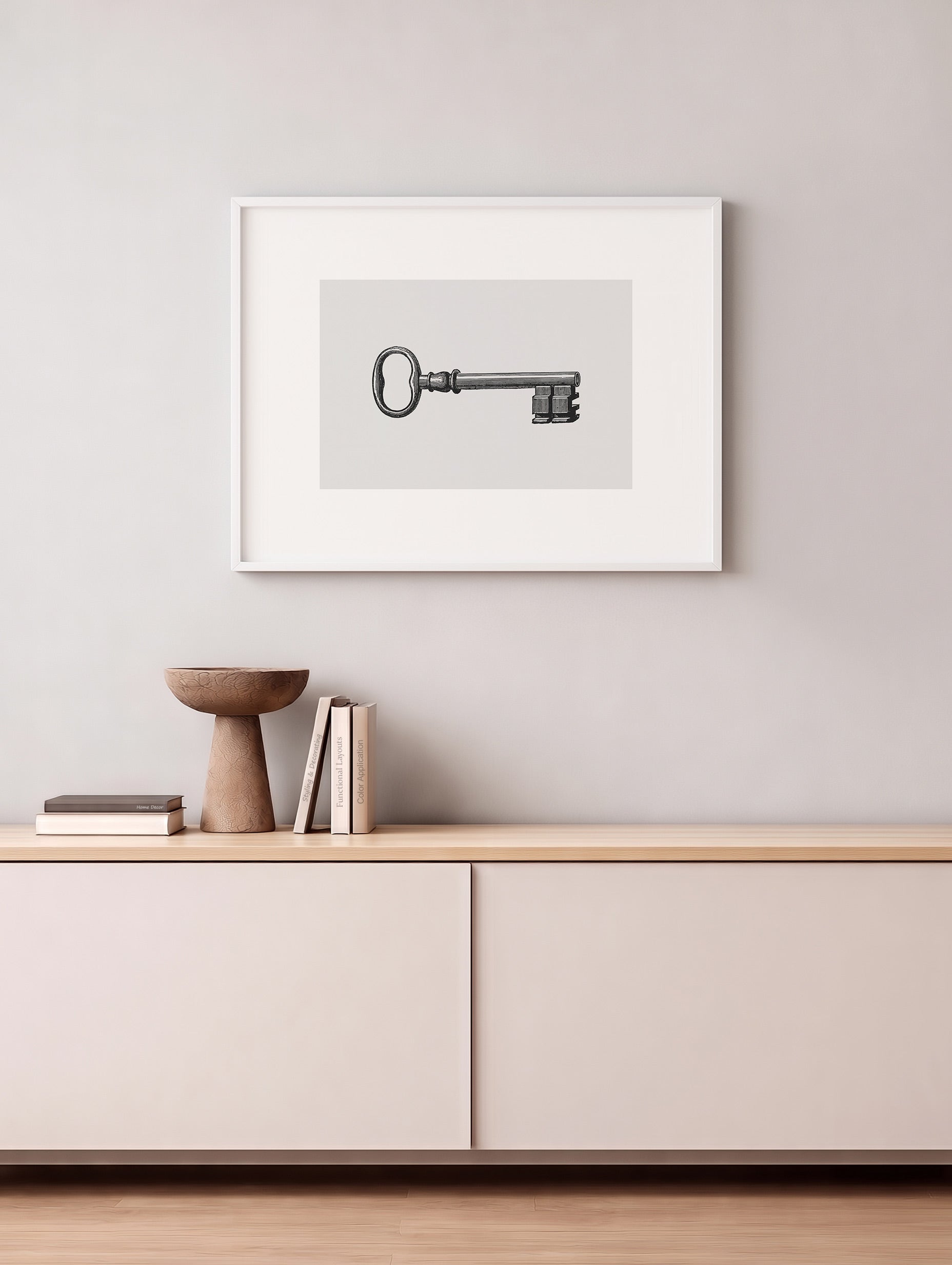 The Key Vintage Poster Mockup