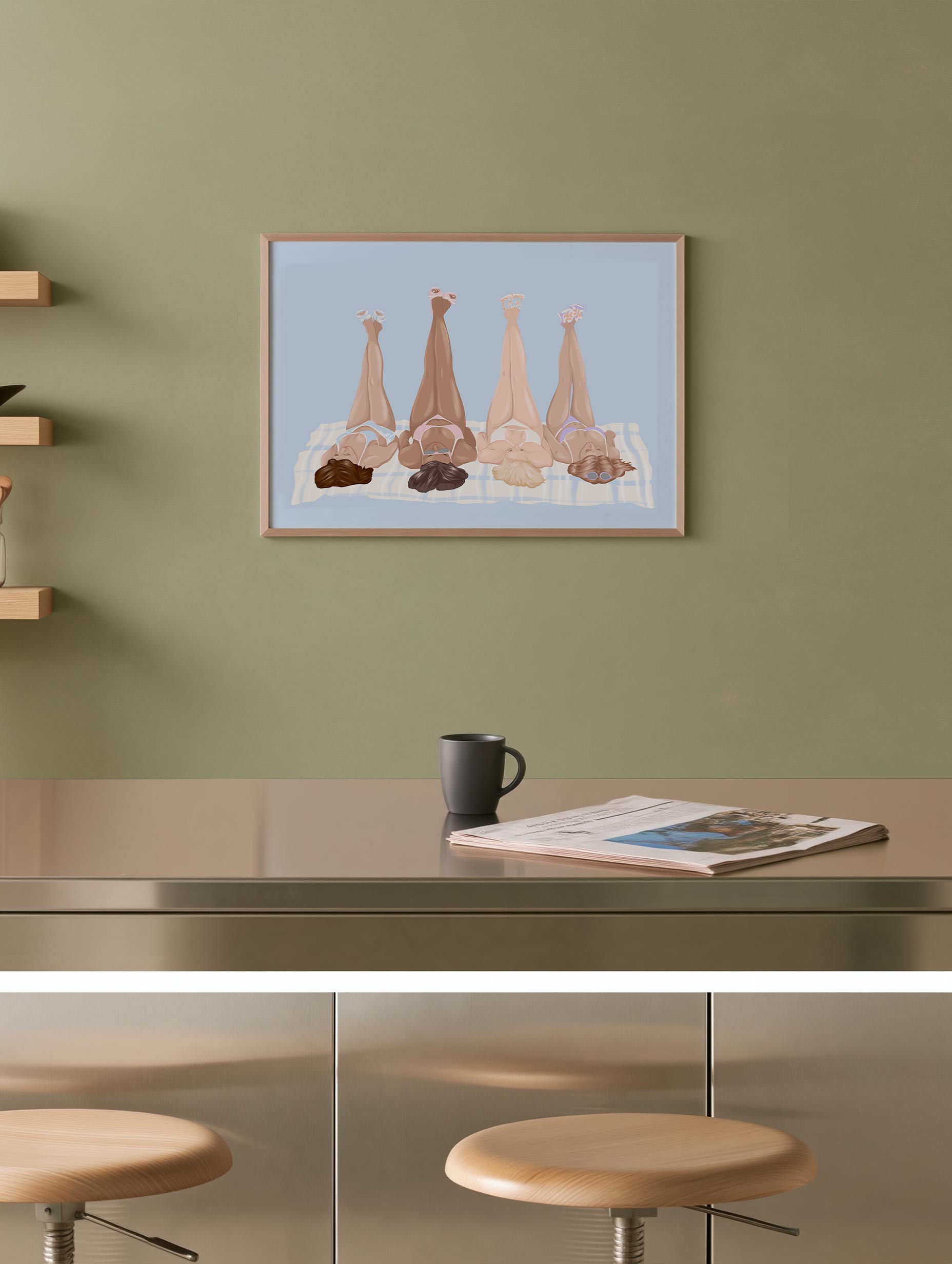 Lisen Vennesland - Girls on the Beach Poster