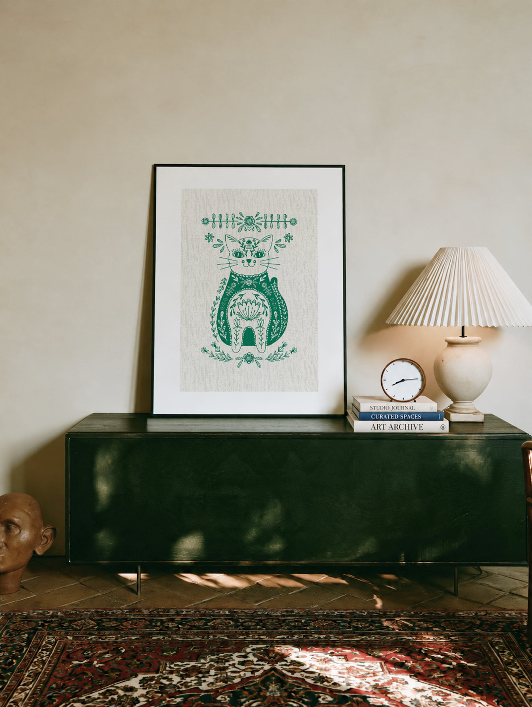 Alexendra Weise - Whimsical Folk Cat Poster