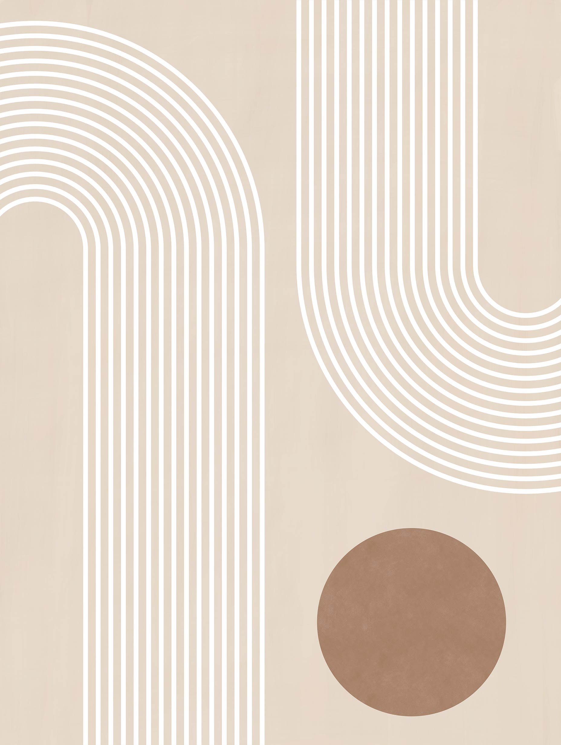 Elena Ristova - Beige Arc Poster