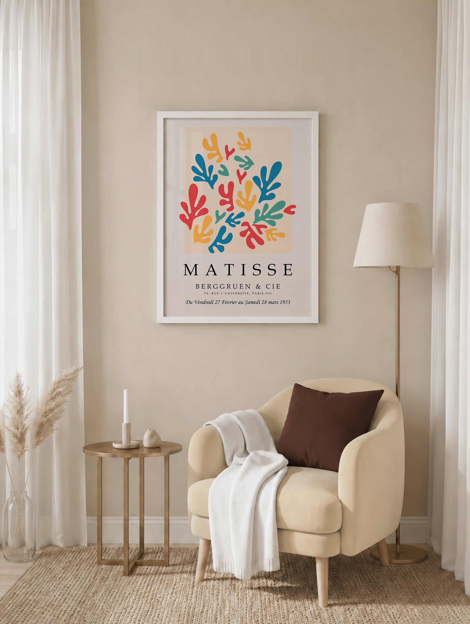 Santorini-plakat Arkitekturplakat