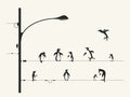 Jazzberry Blue - Penguins-on-a-Wire Poster