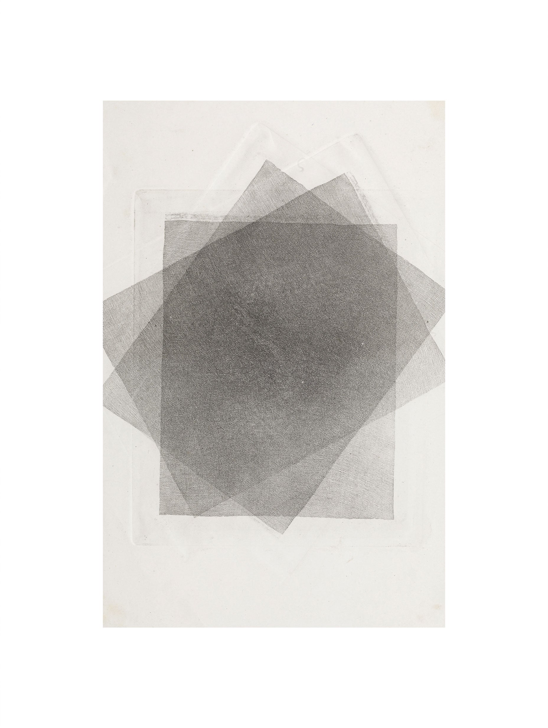 Three Sheets of Gauze, Crossed Obliquely William Henry Fox Talbot Art Print