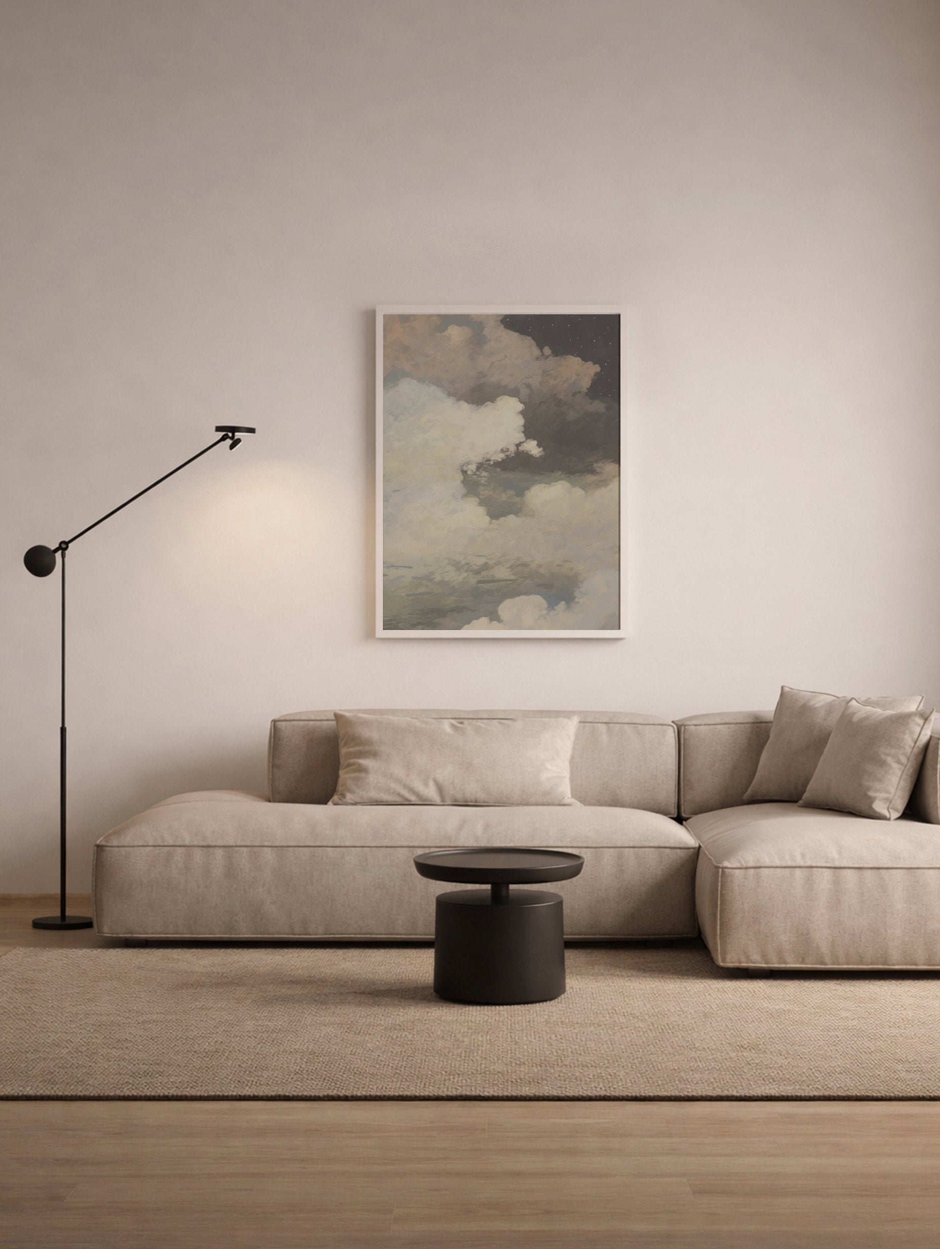 Plakat: Skyet himmel