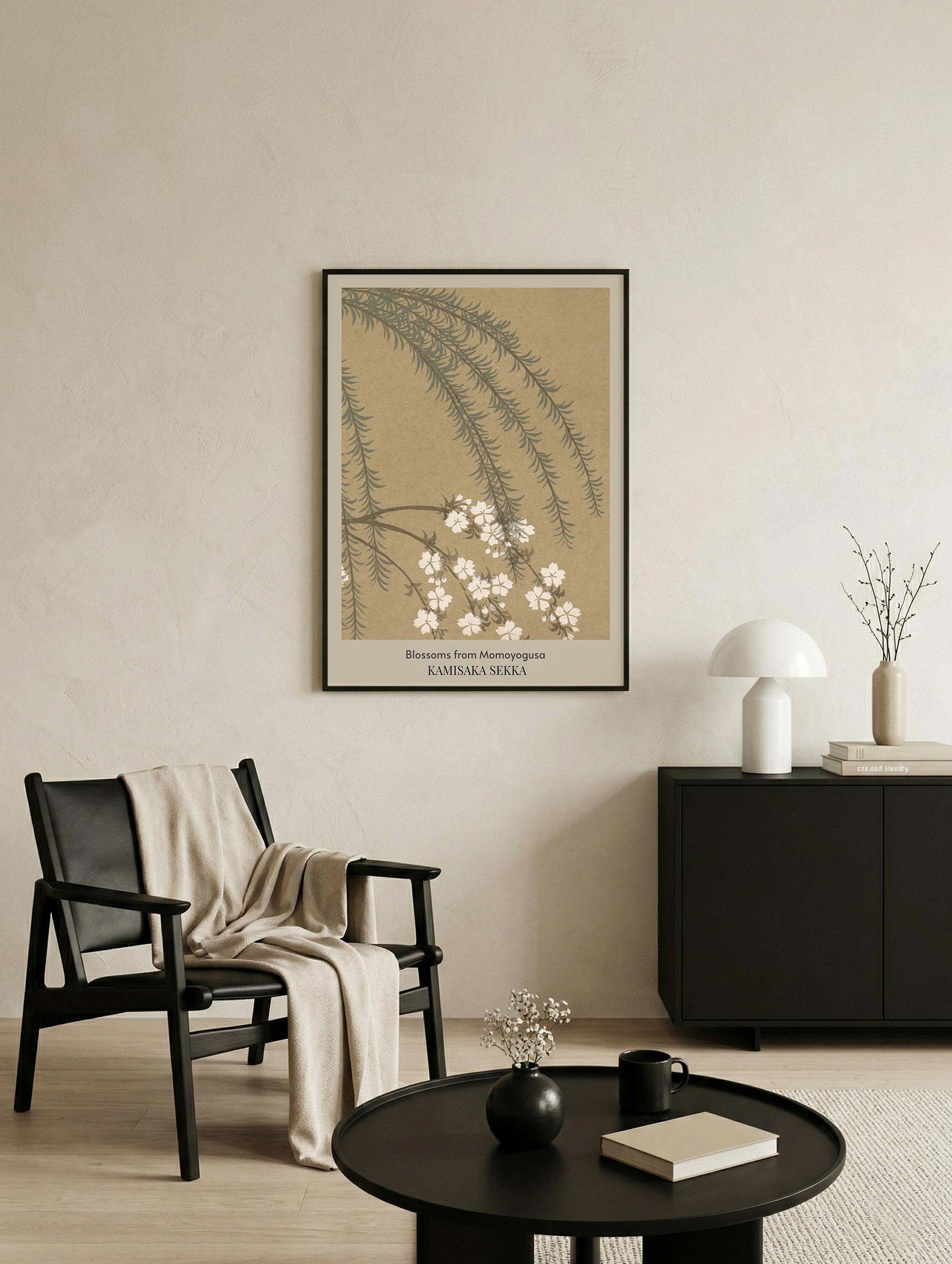 Blossoms from Momoyogusa Kamisaka Sekka Art Print Mockup