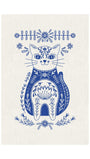 Alexendra Weise - Blue Folk Cat Poster