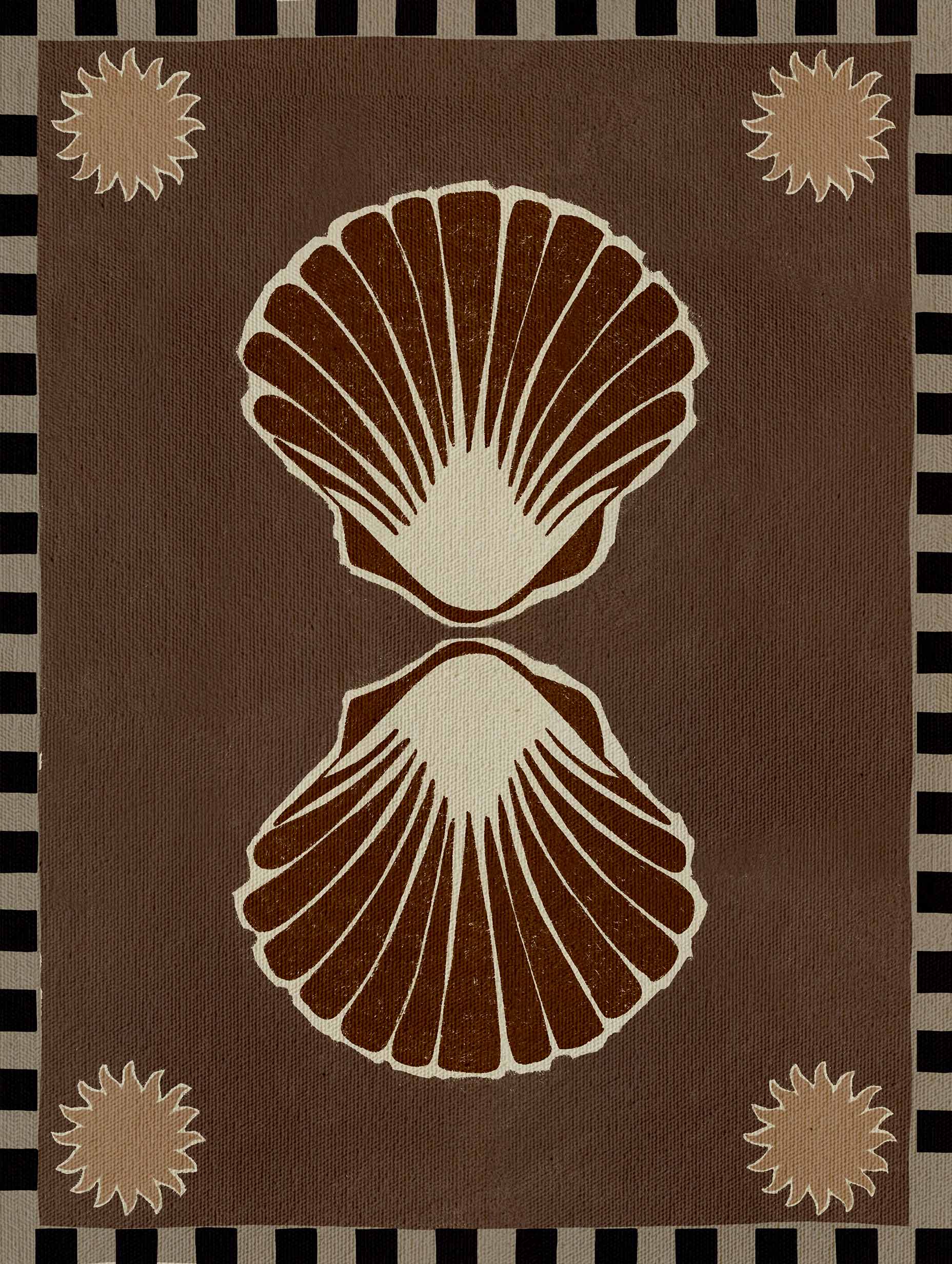 Shatha Al Dafai - Lush Duo 3 - Brown Seashell Poster