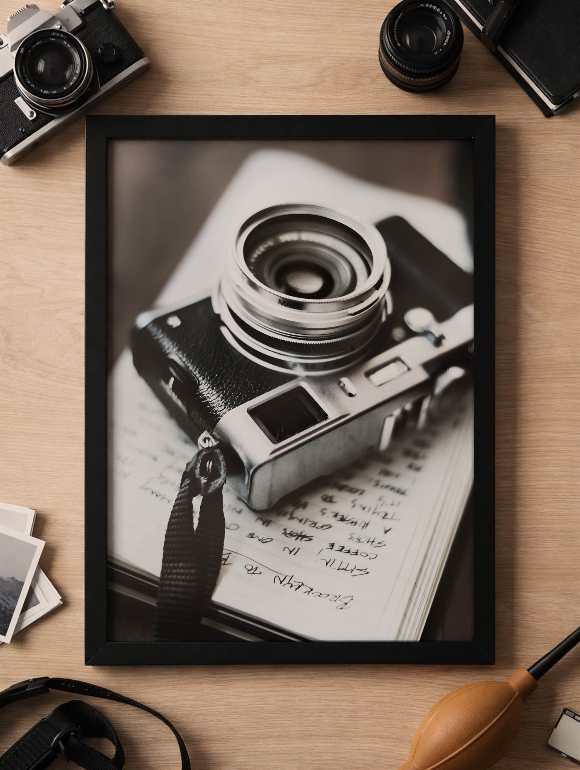 Fujifilm X100S Vintage Poster Mockup